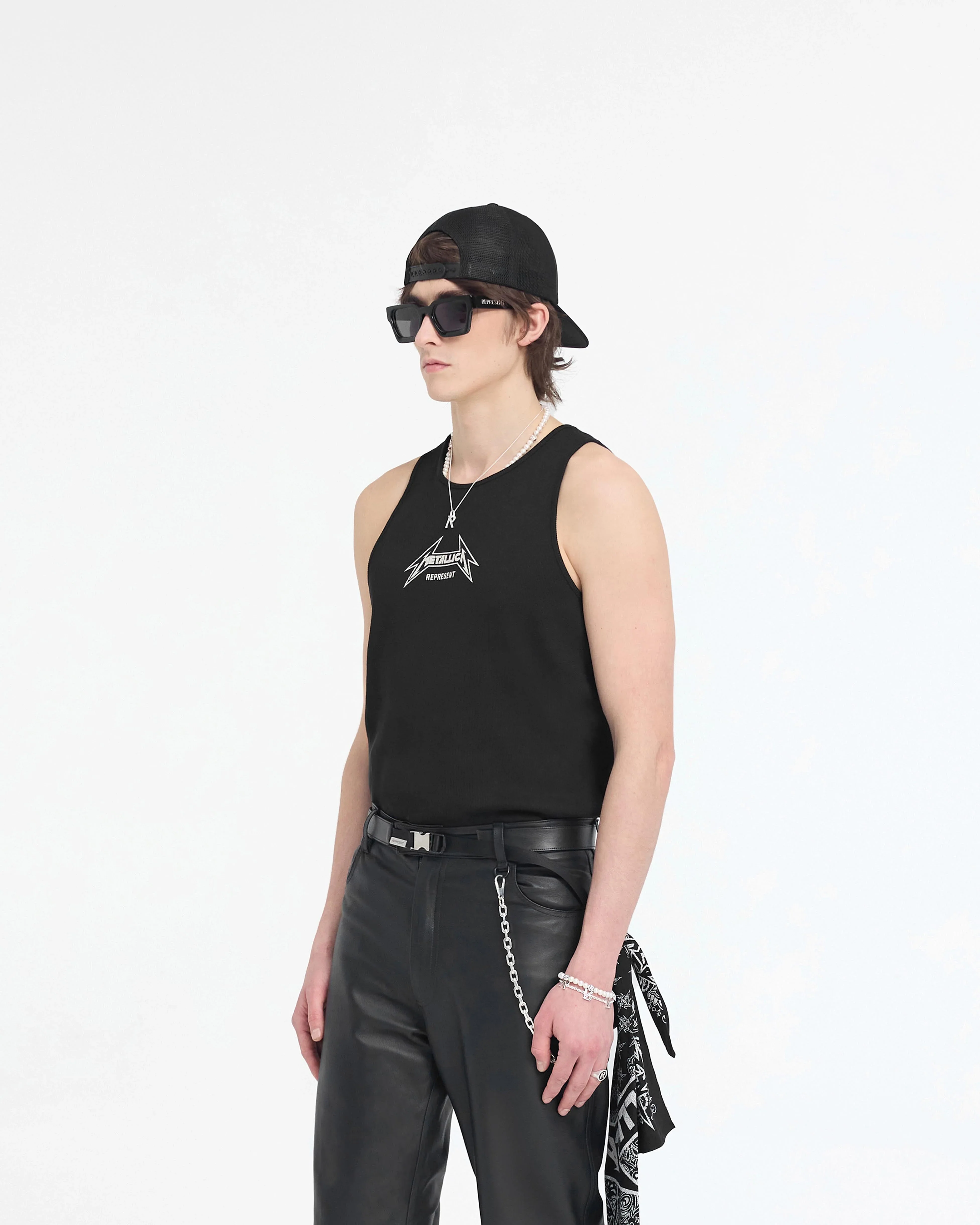 Represent x Metallica 40 Year Tank - Jet Black - Image 2