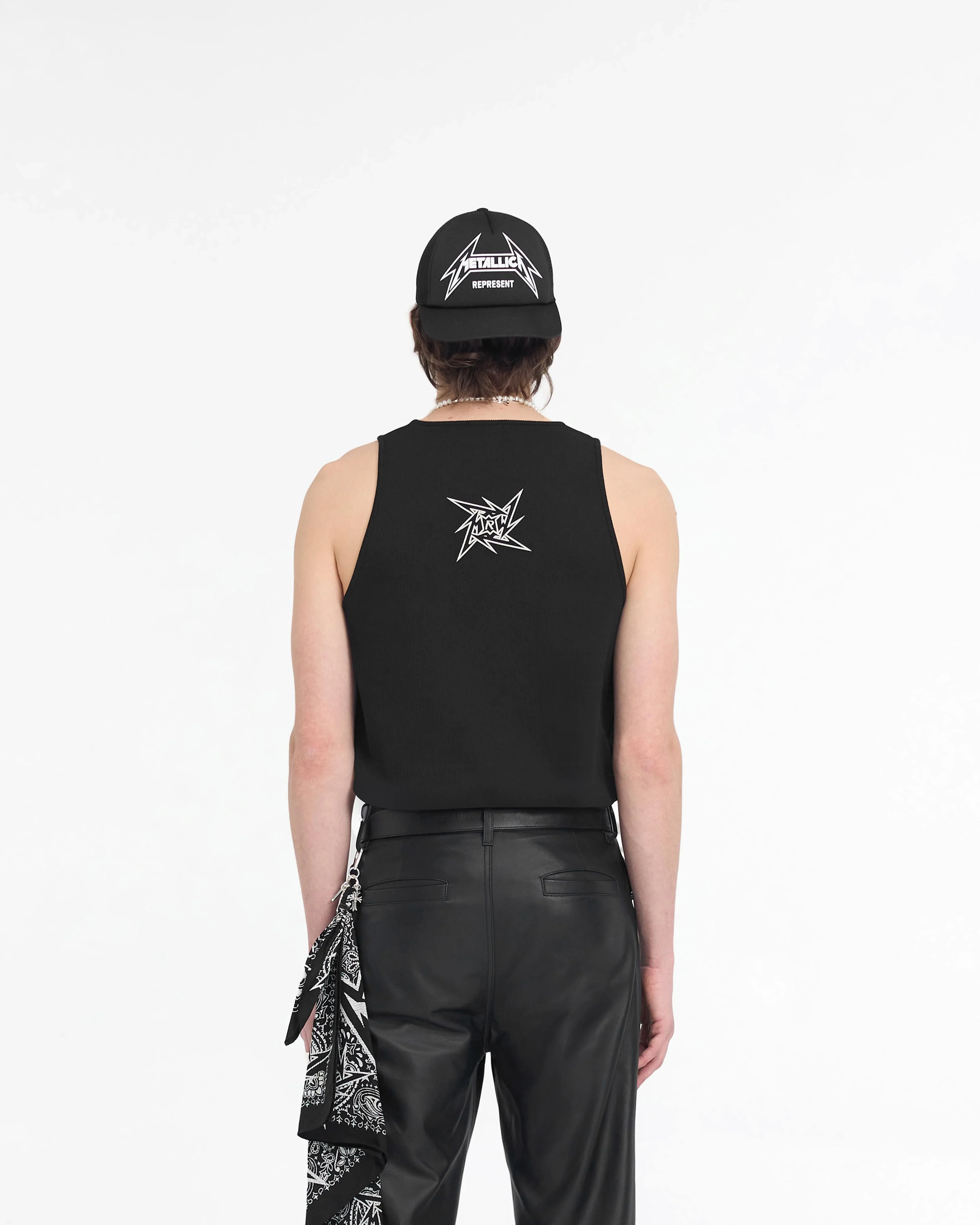 Represent x Metallica 40 Year Tank - Jet Black - Image 3