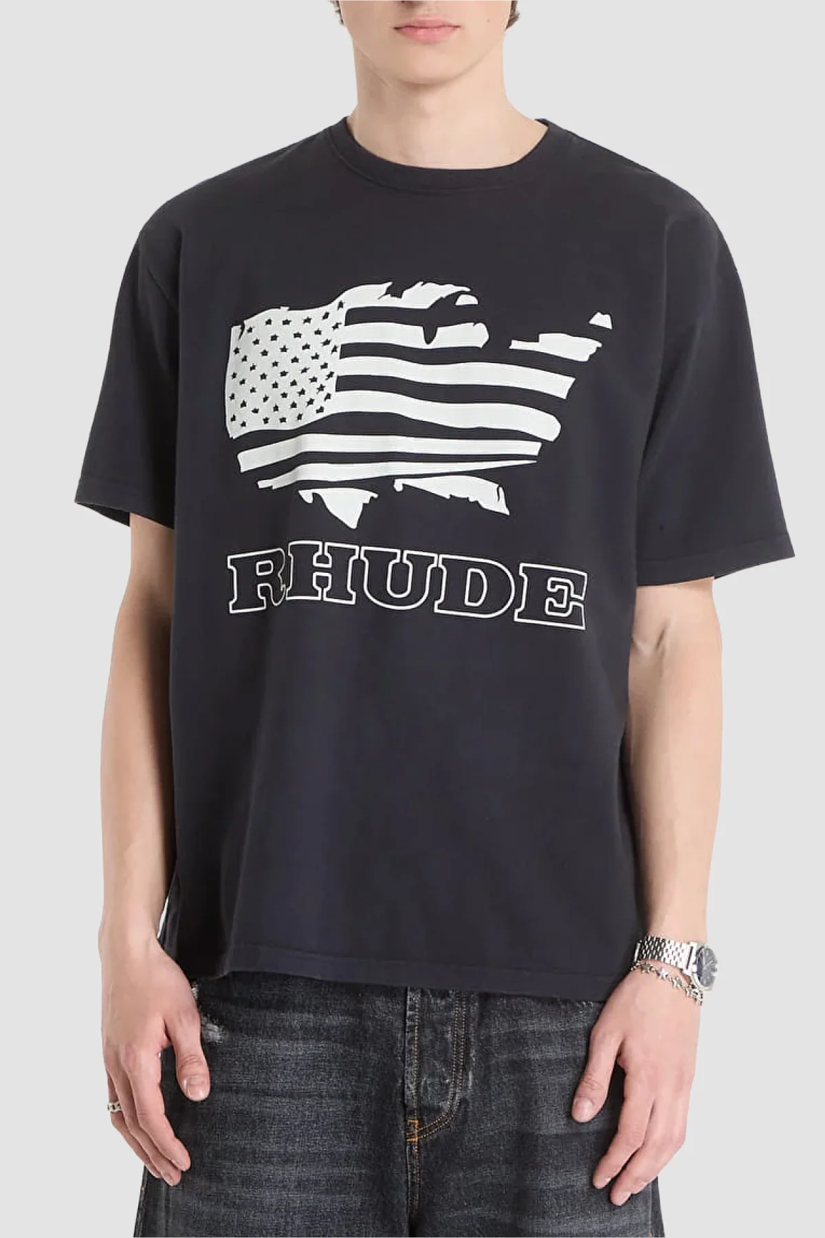 Rhude Banner Tee - Black