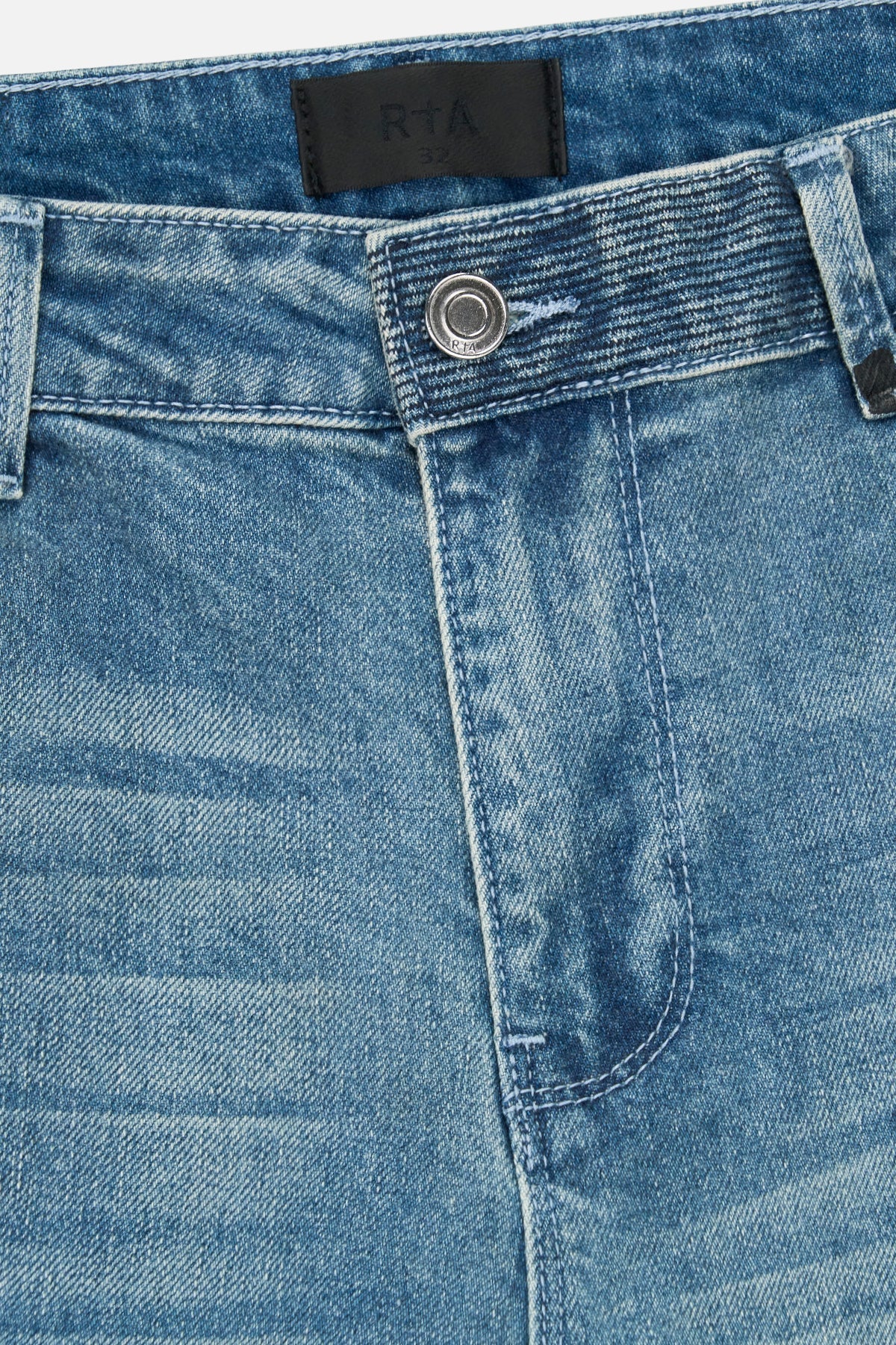 RTA Bryant RLD Artistic Skinny Jeans - Blue - Image 3