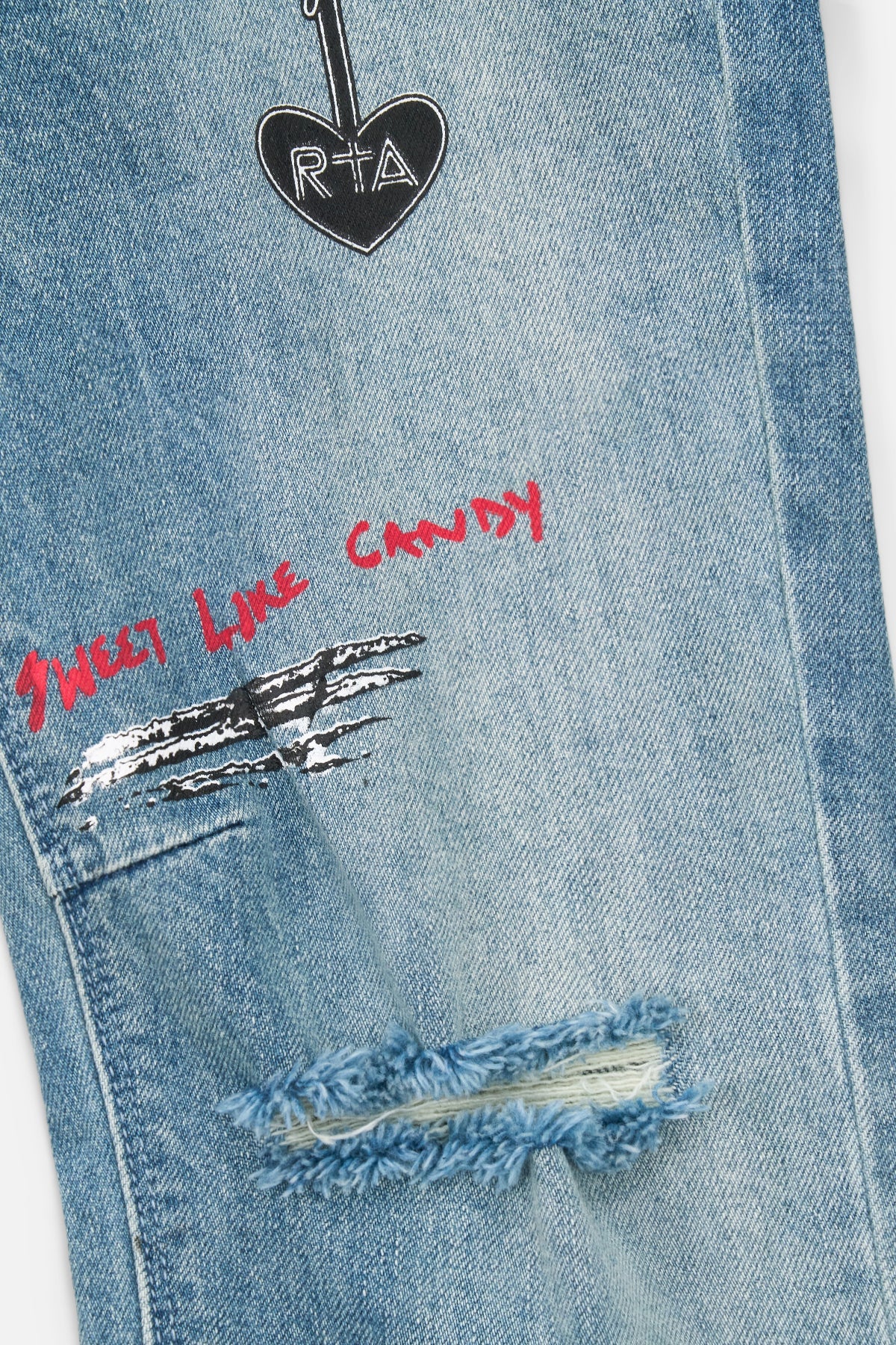 RTA Bryant RLD Artistic Skinny Jeans - Blue - Image 4