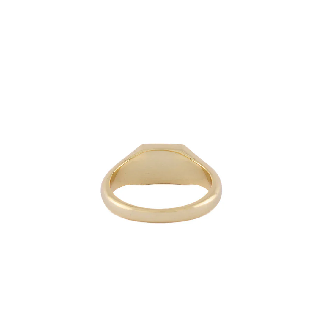 Serge DeNimes Moss Agate Ring - Gold - Image 3