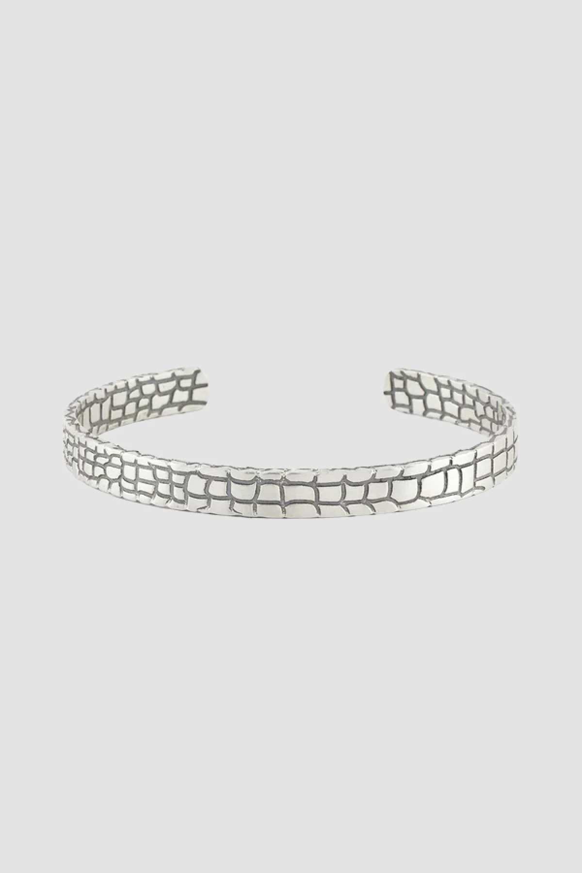 Serge DeNimes Snake Skin Band Bracelet - Silver