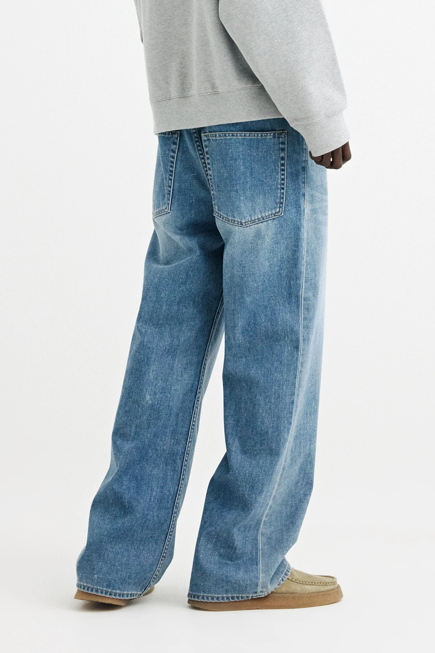 Solid Homme Wide Flare Jeans - Blue - Image 3