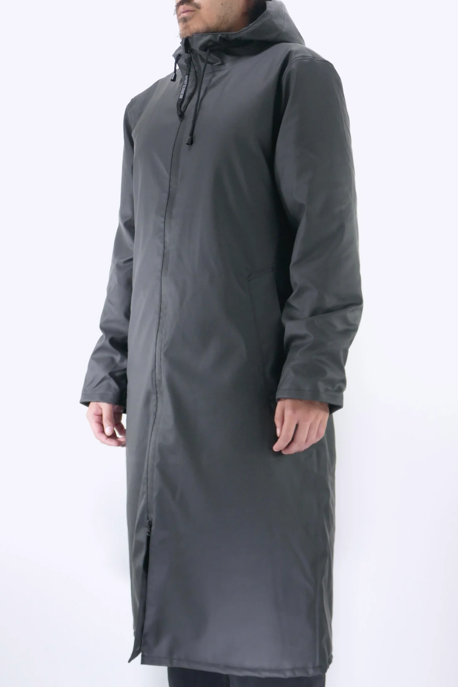Stutterheim Long Winter Jacket - Black - Image 2