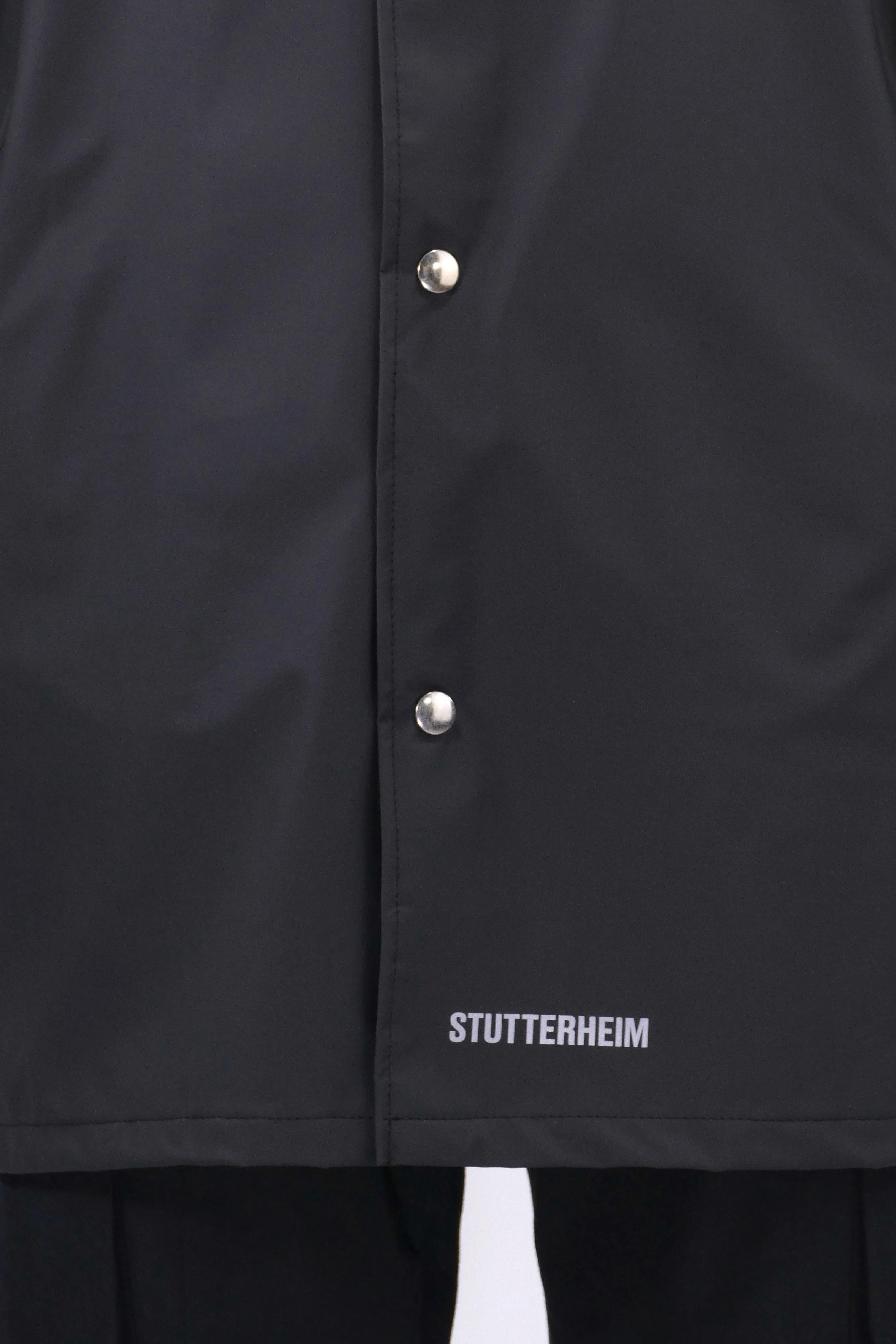 Stutterheim Mens Rain Jacket Stockholm LW - Black - Image 5