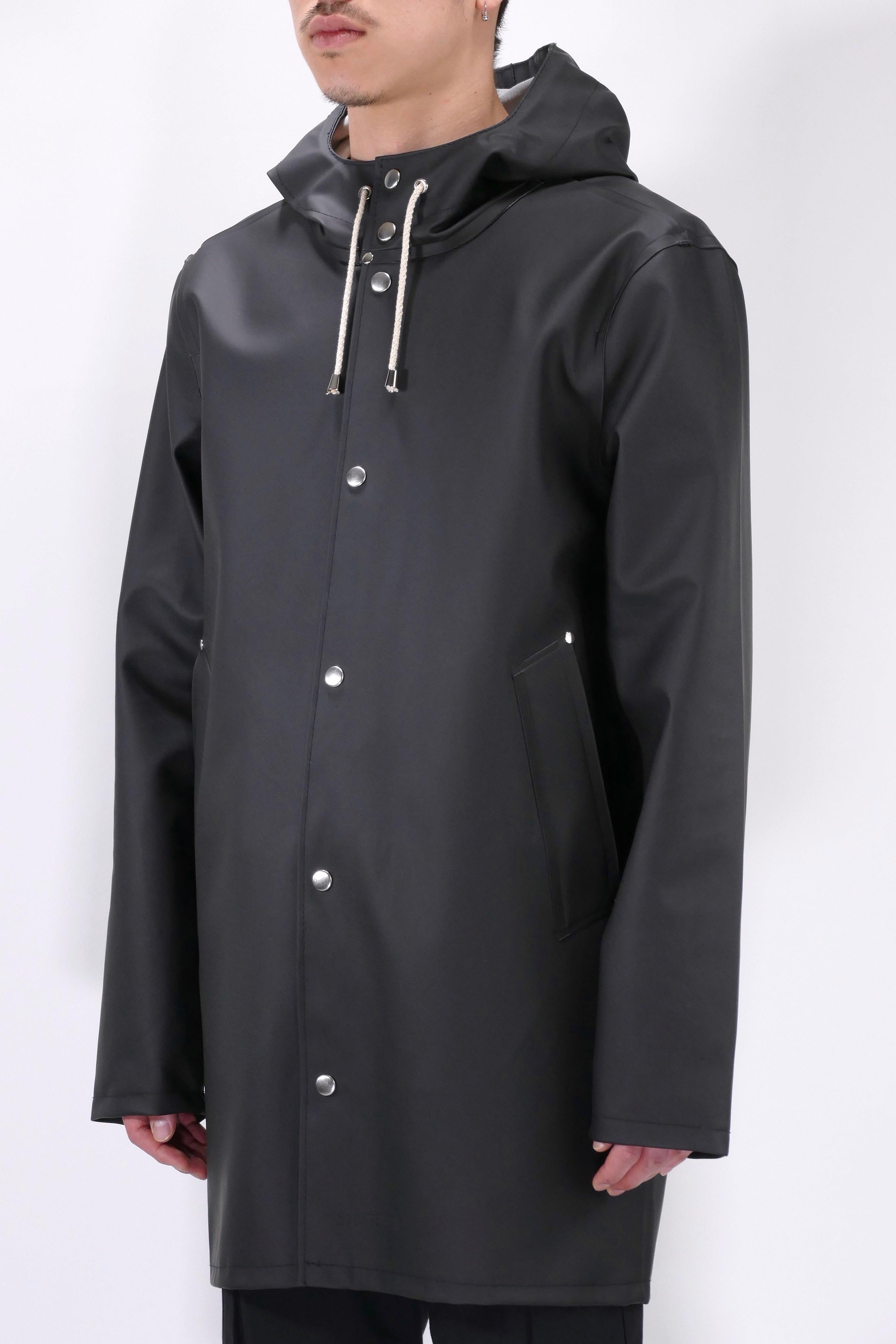 Stutterheim Mens Rain Jacket Stockholm Unisex - Black - Image 3