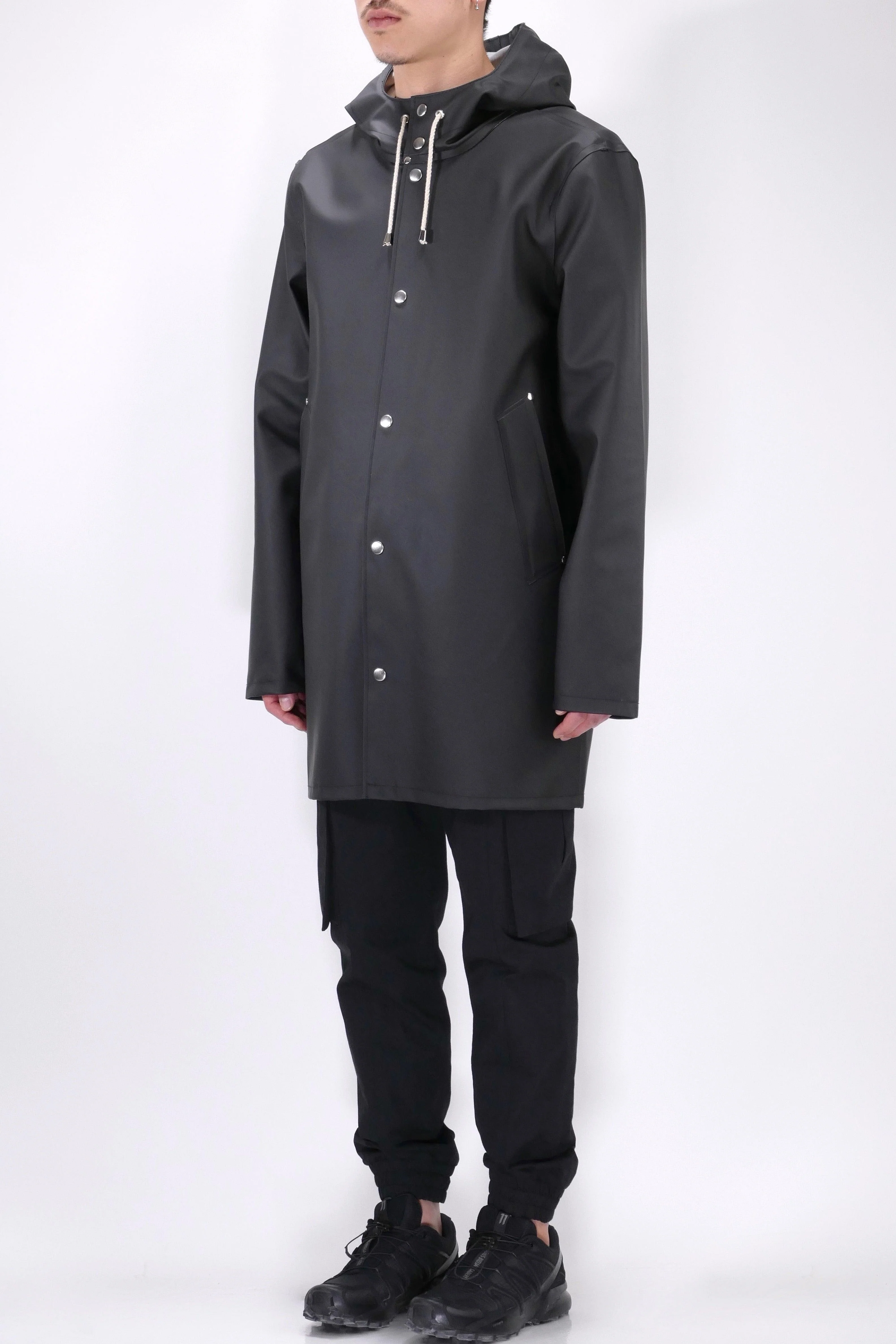 Stutterheim Mens Rain Jacket Stockholm Unisex - Black - Image 6