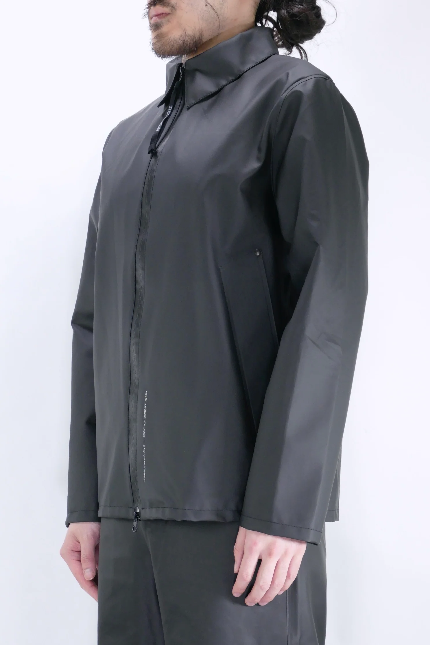 Stutterheim Notting Hill Lightweight Overshirt - Black - Image 2