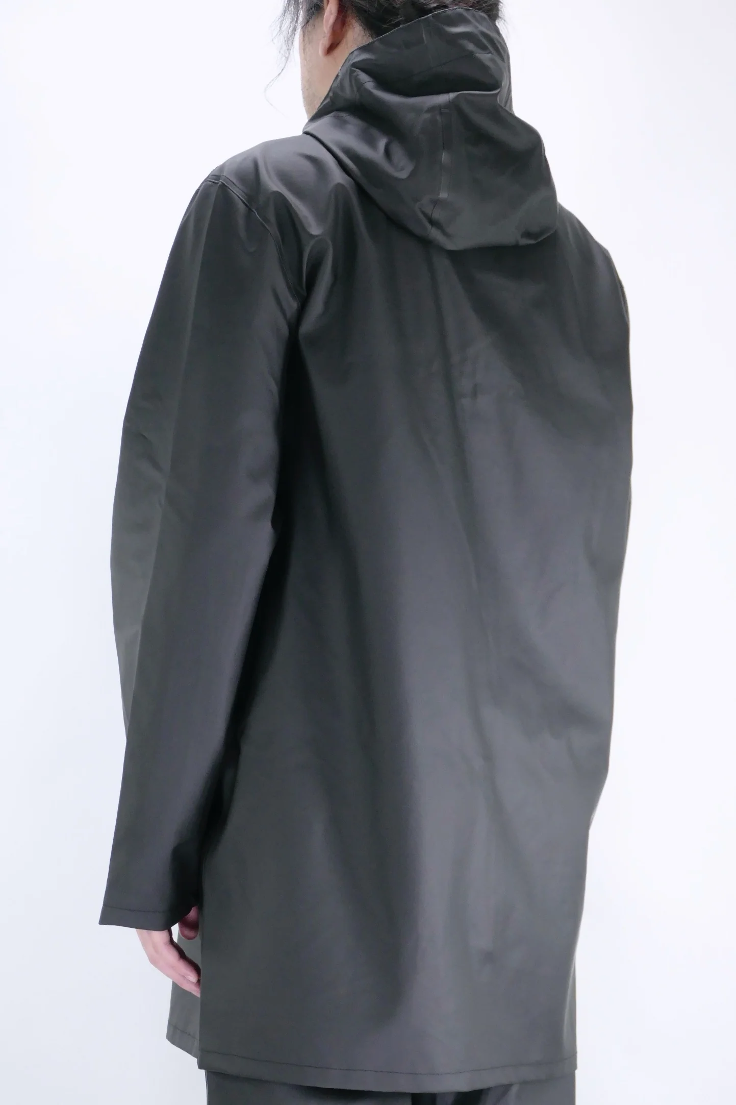 Stutterheim Stockholm Zip Lightweight Raincoat Jacket - Black - Image 3