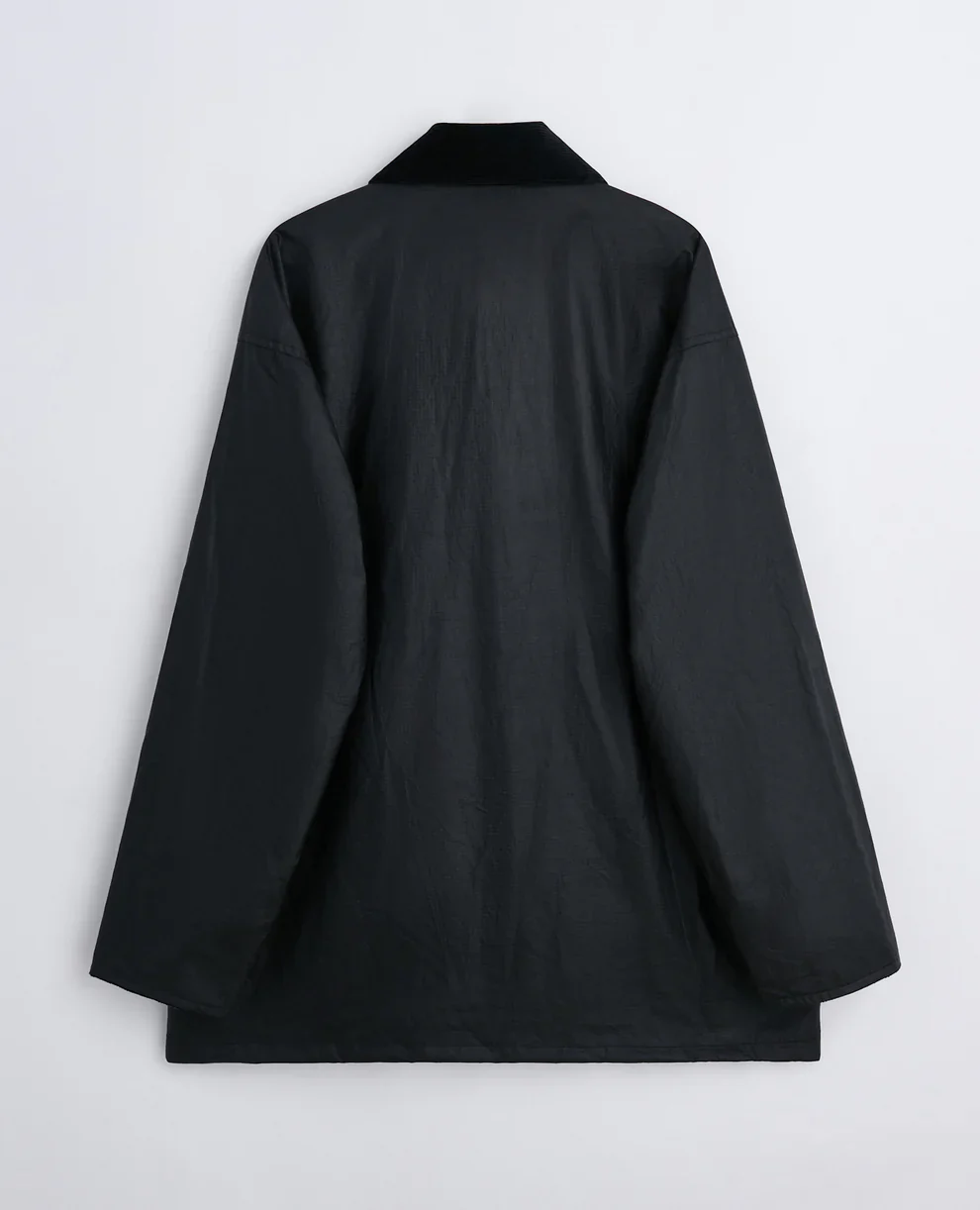 Sunflower Waxed Ripstop Leisure Jacket - Black - Image 2