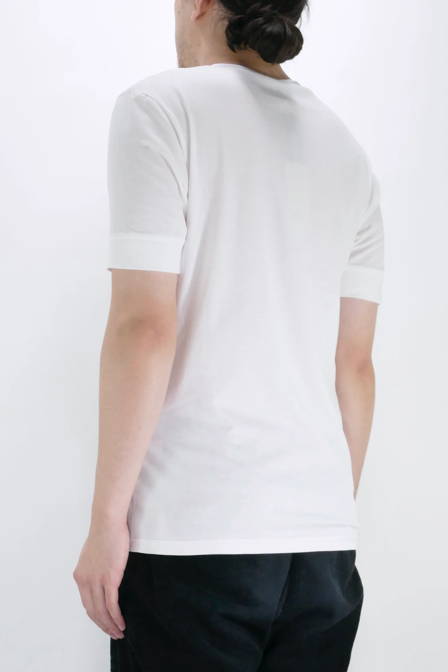 Sunspel Henley Tee - White - Image 3