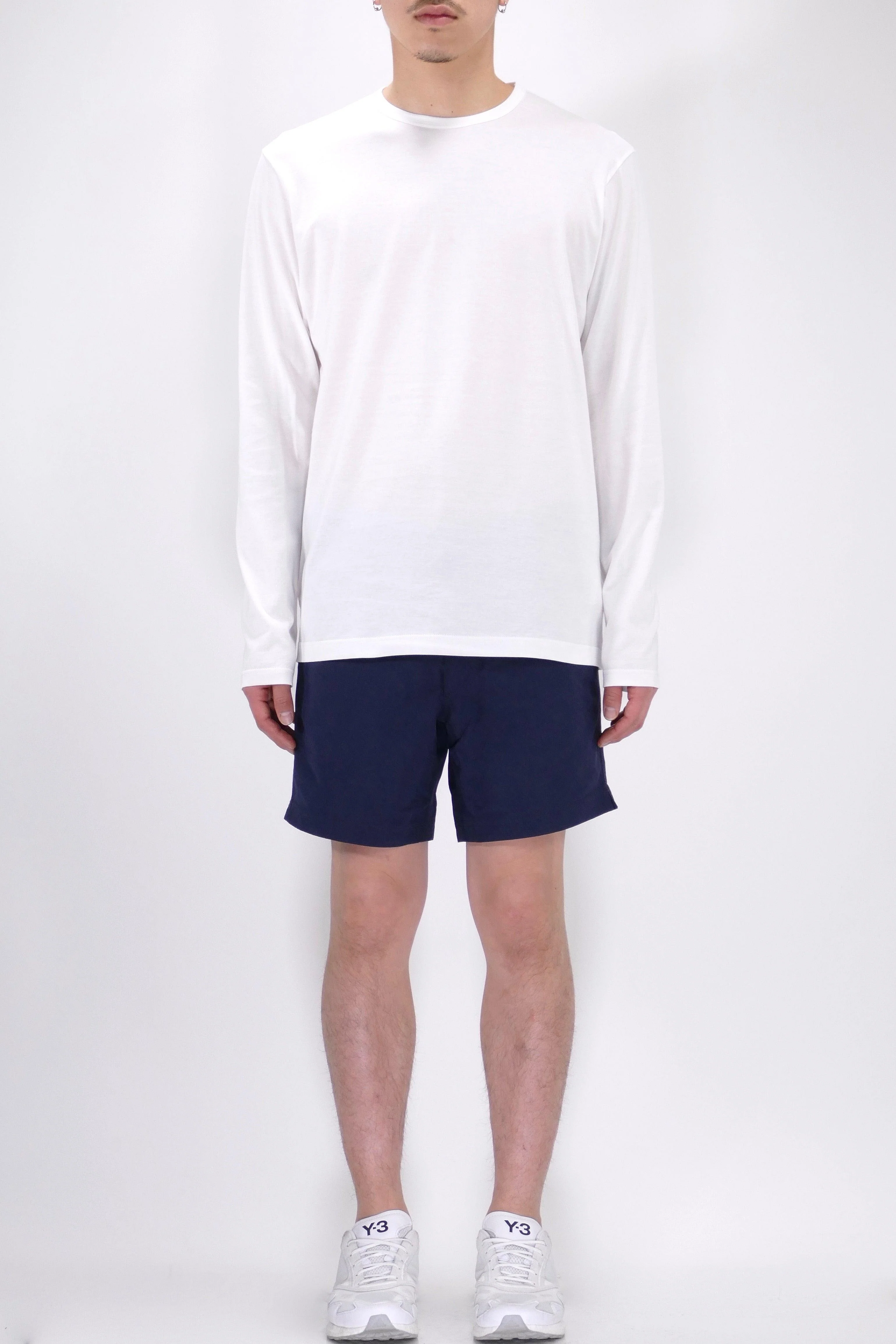 Sunspel Long Sleeve Crewneck - White - Image 5
