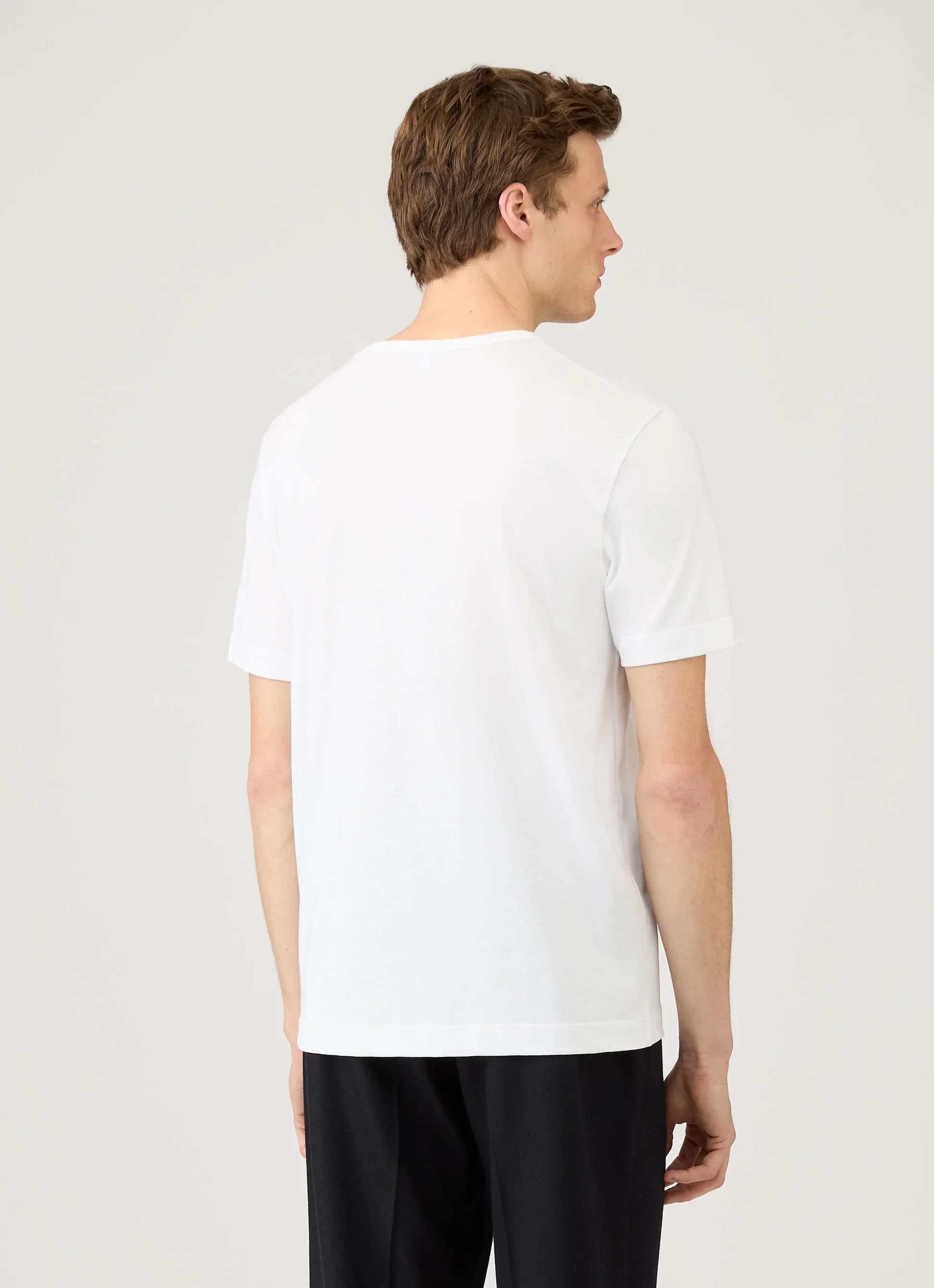 Sunspel Regular Fit Jersey T-Shirt - White - Image 2