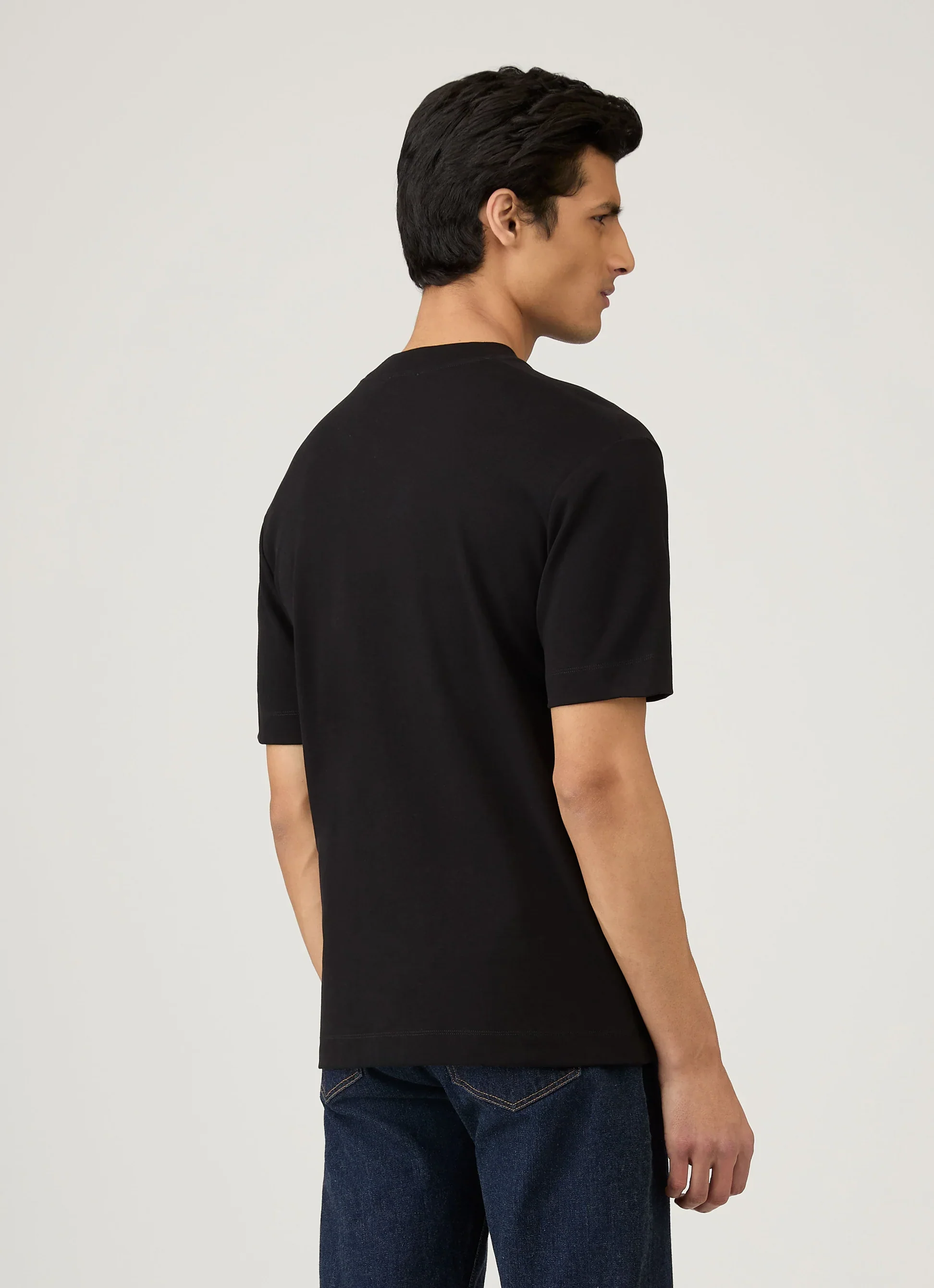 Sunspel Relaxed Fit Heavyweight Tee - Black - Image 2
