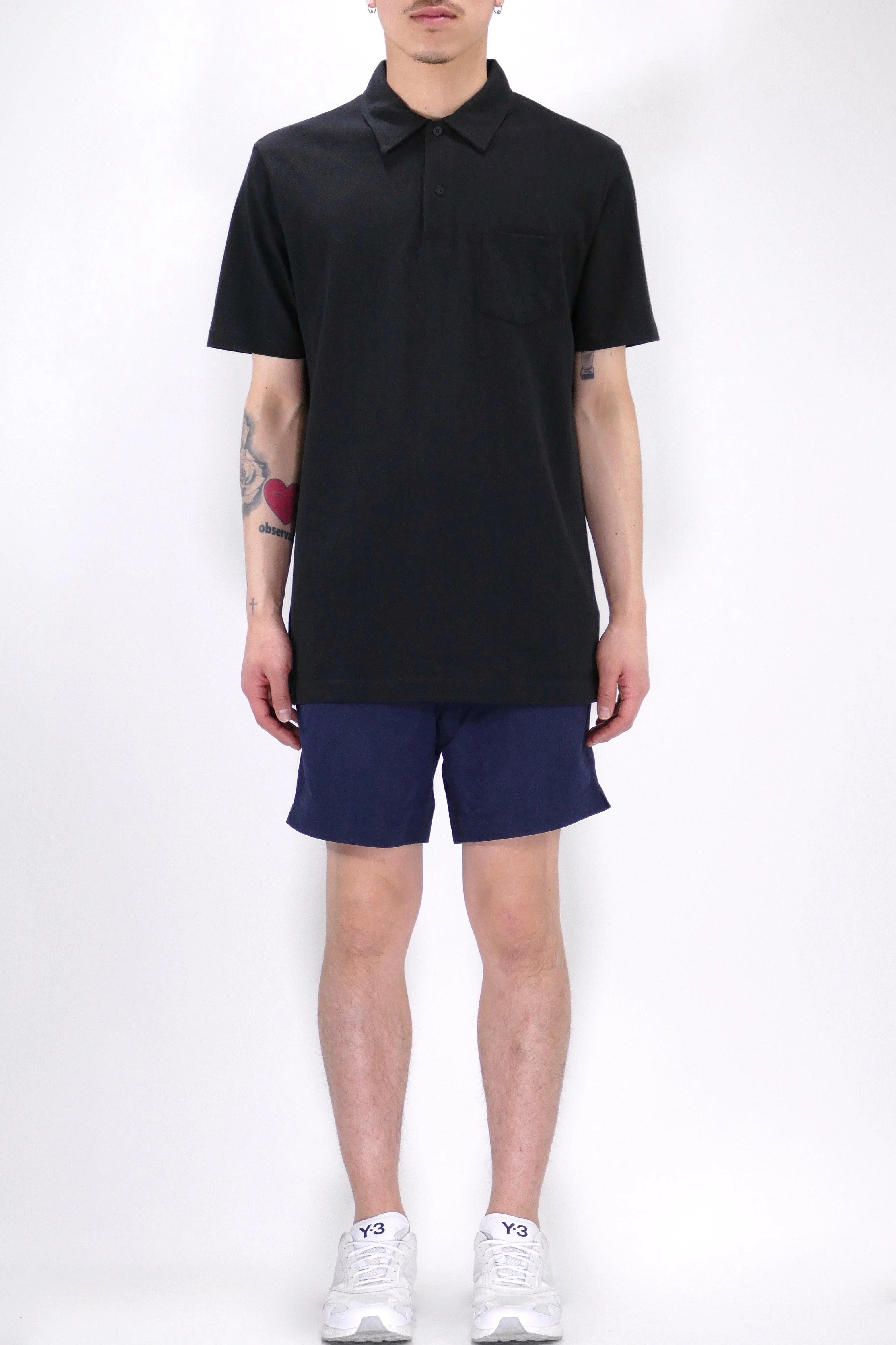 Sunspel Riviera Polo - Black - Image 6