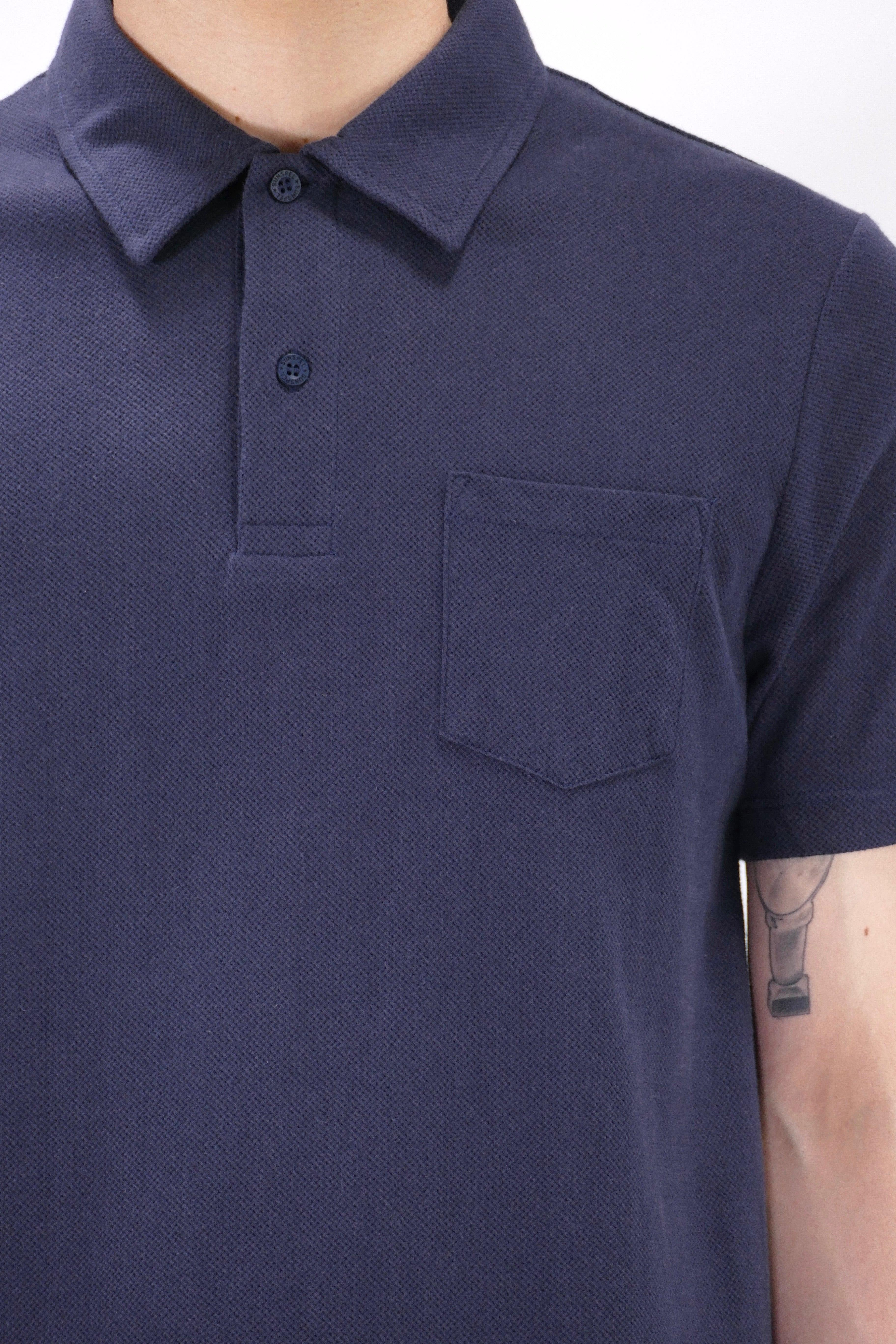 Sunspel Riviera Polo - Navy - Image 3