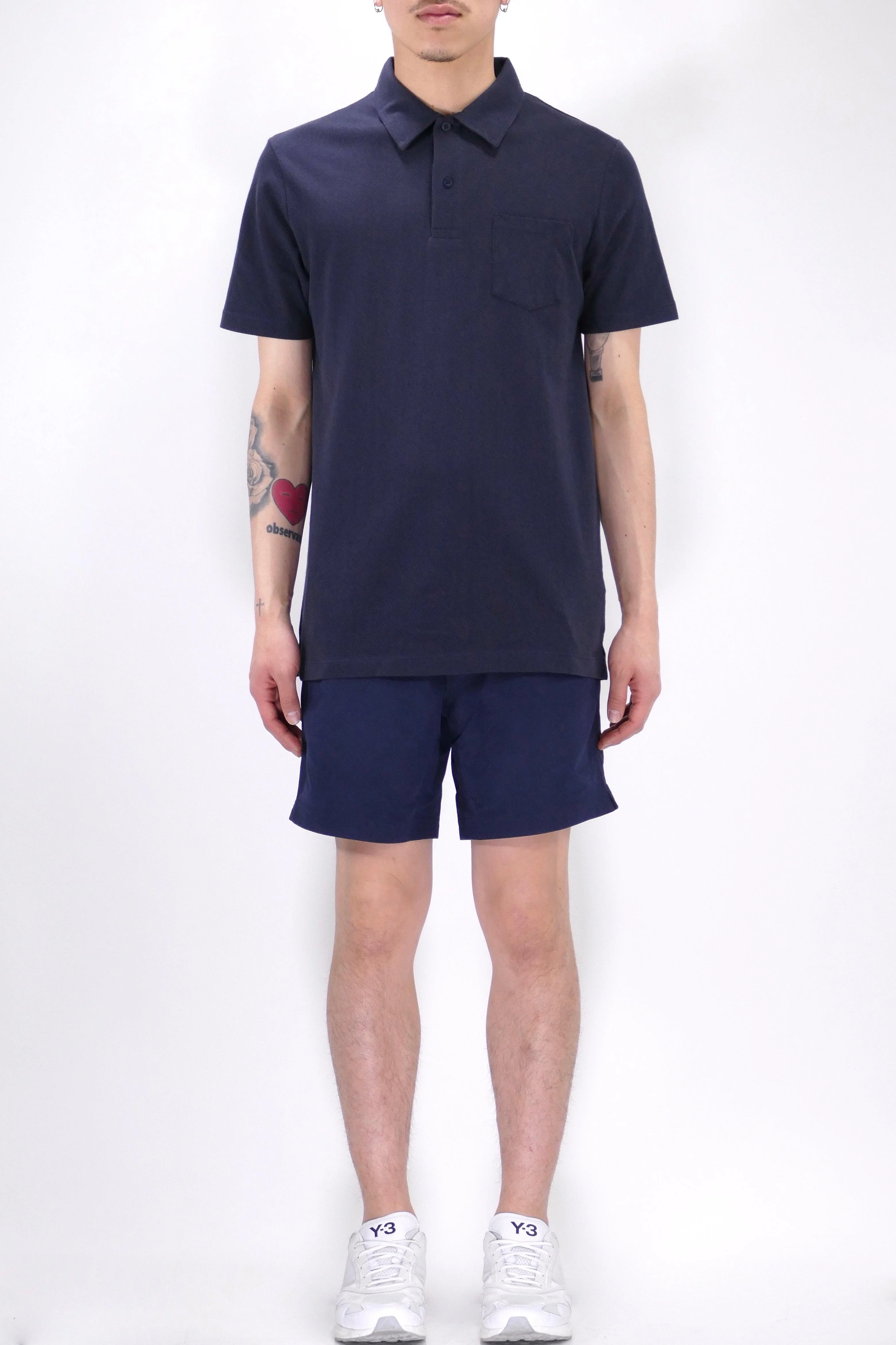 Sunspel Riviera Polo - Navy - Image 6