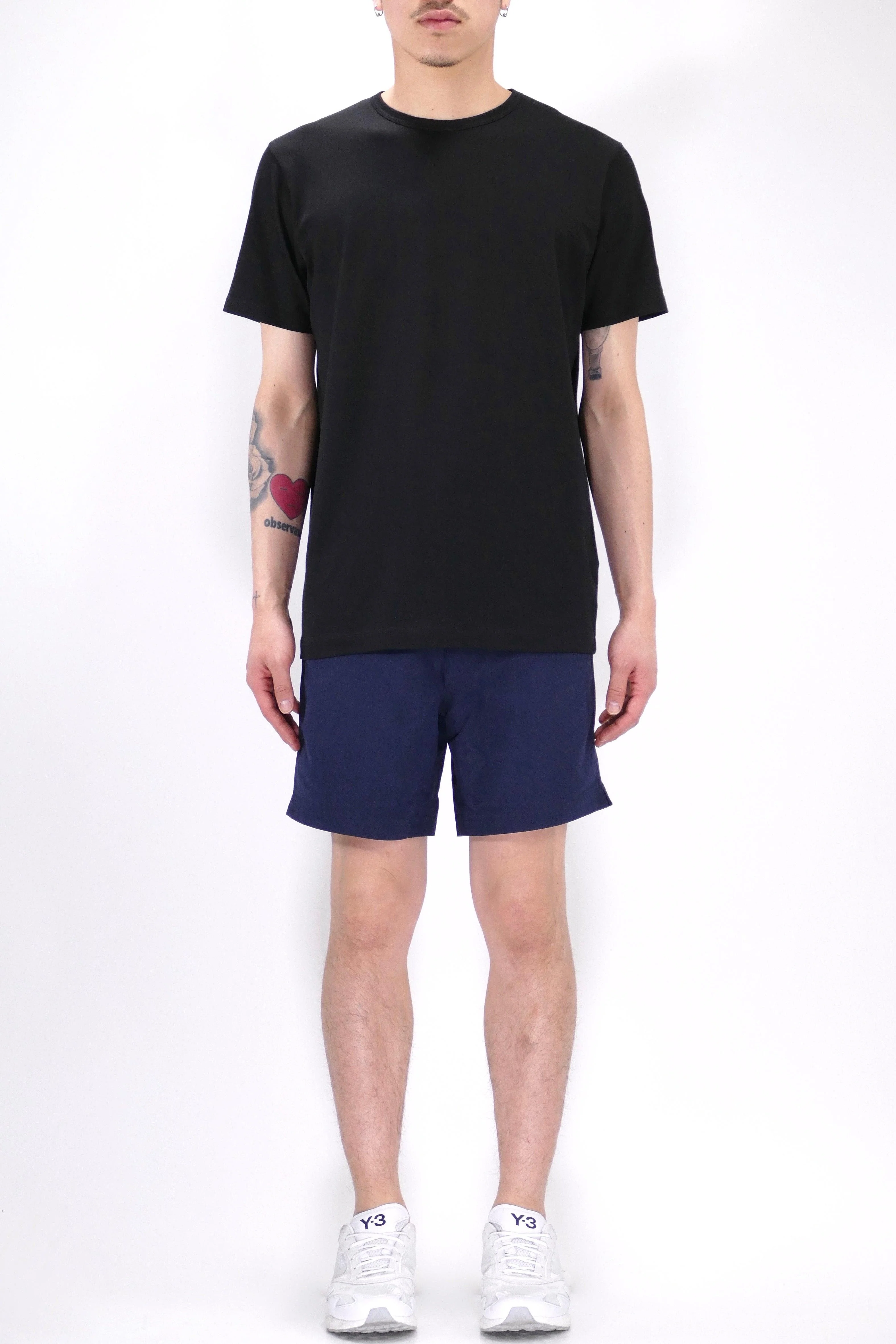 Sunspel Crew Neck T-Shirt - Black - Image 5