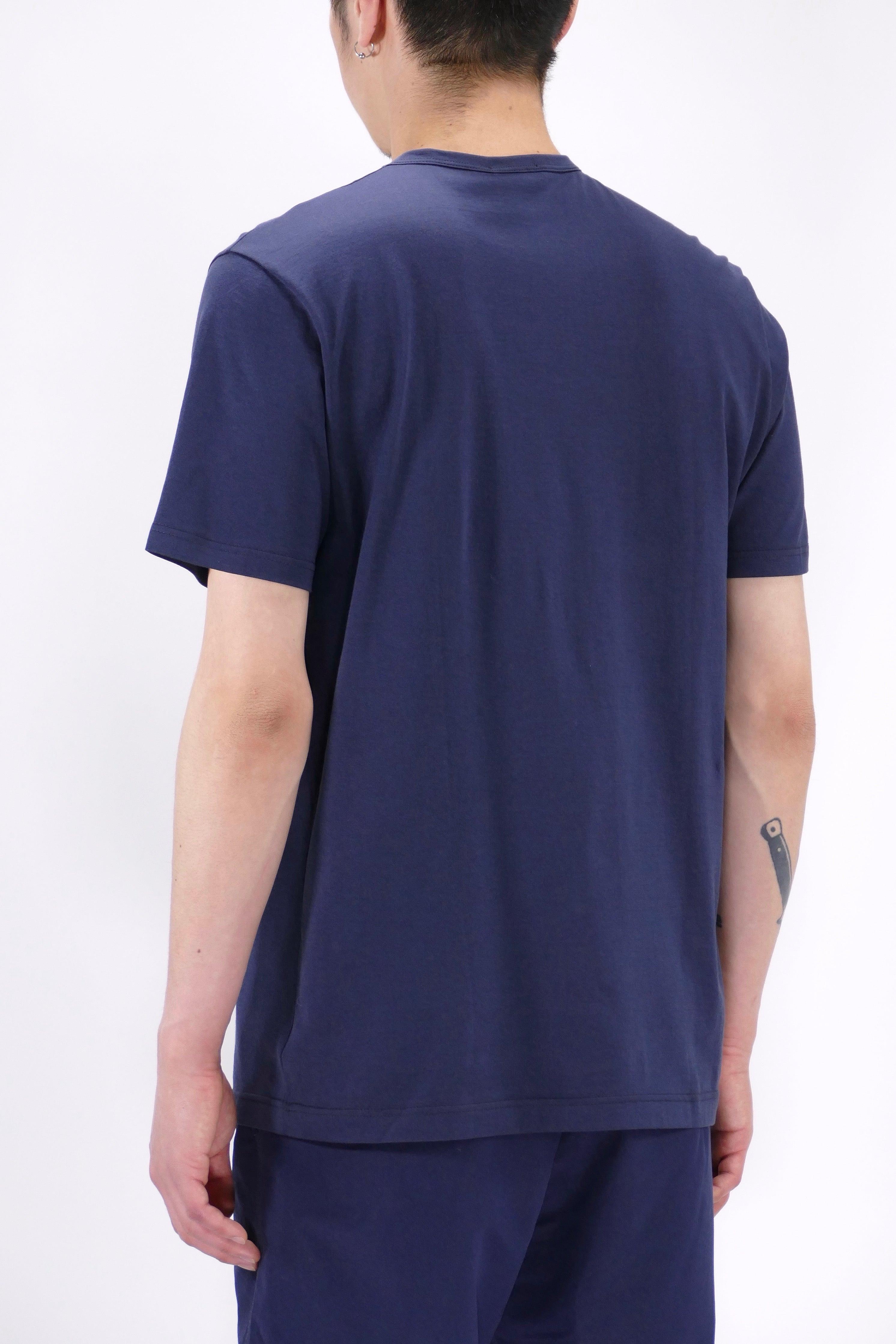 Sunspel Crew Neck T-Shirt - Navy - Image 4
