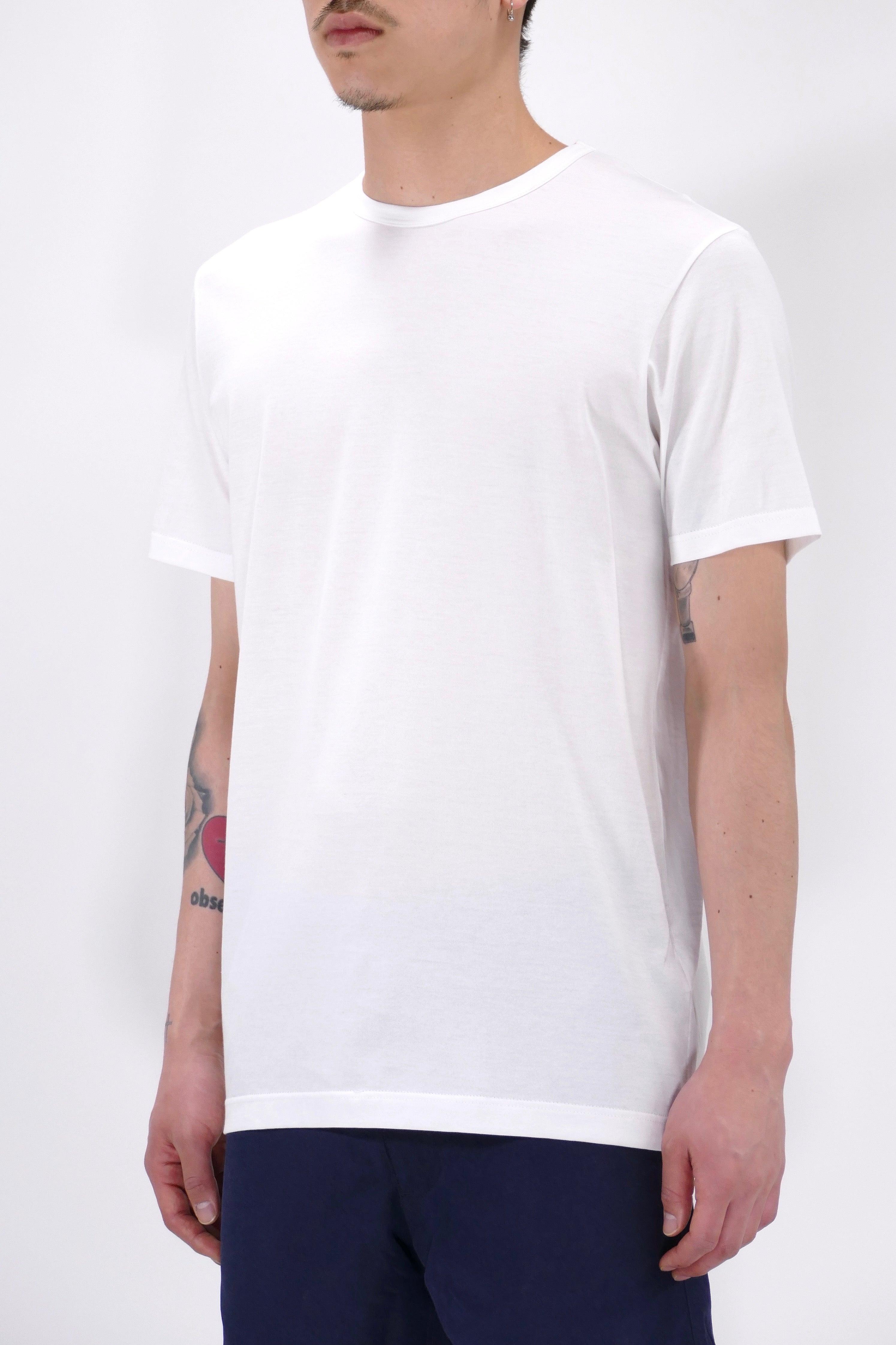Sunspel Crew Neck T-Shirt - White - Image 3