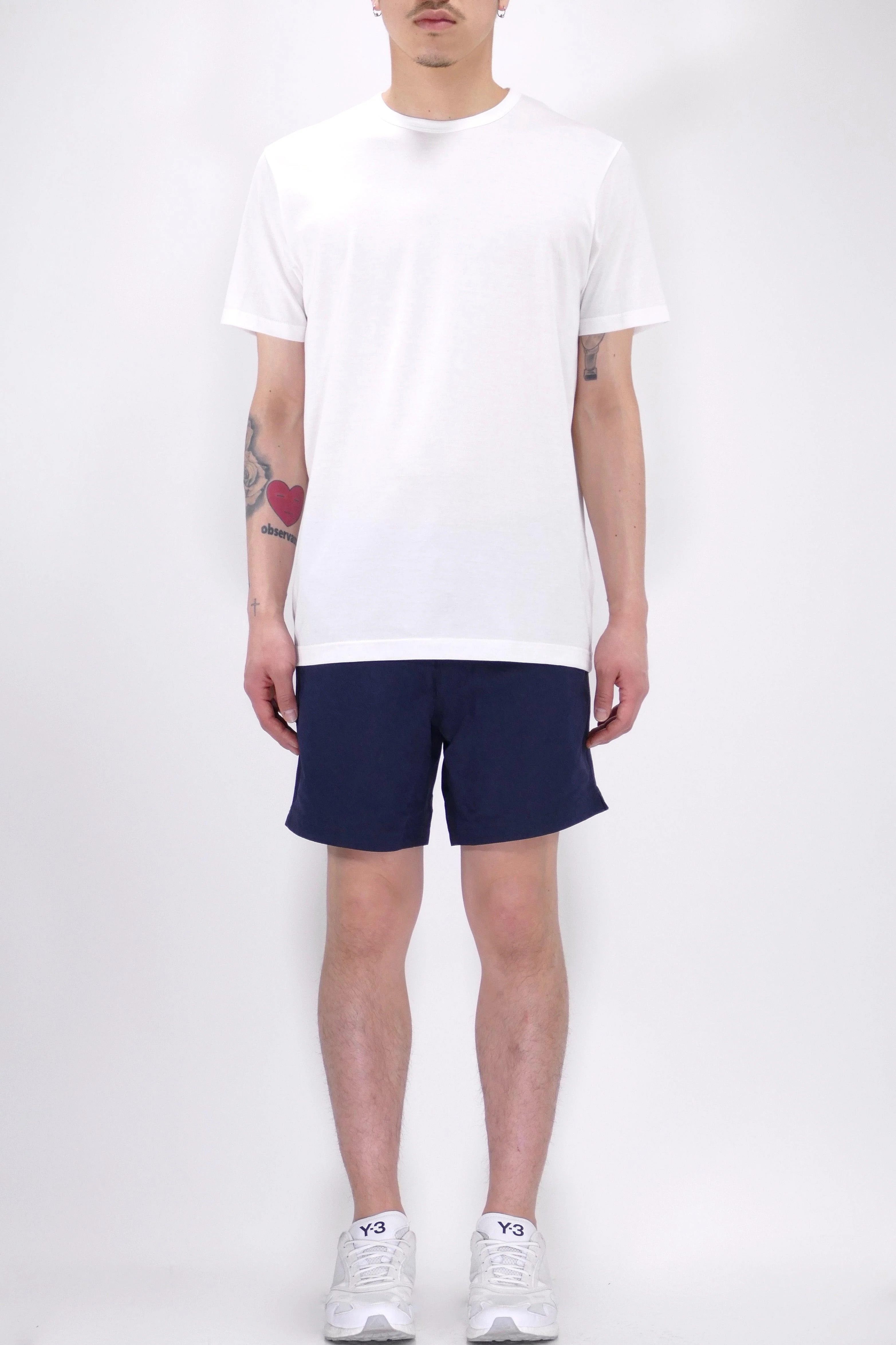 Sunspel Crew Neck T-Shirt - White - Image 5