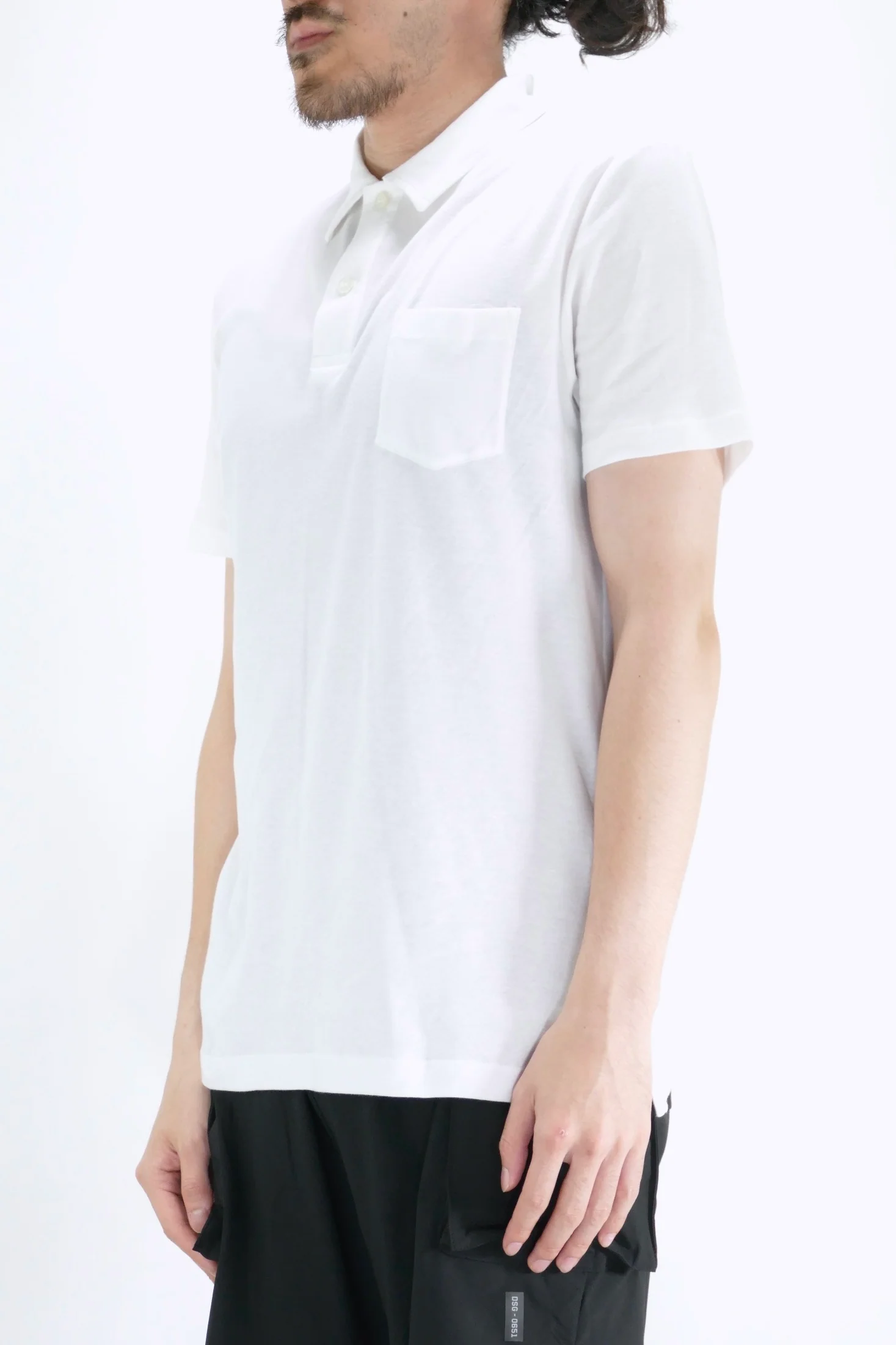 Sunspel Sea Island Cotton Knit Polo - White - Image 2
