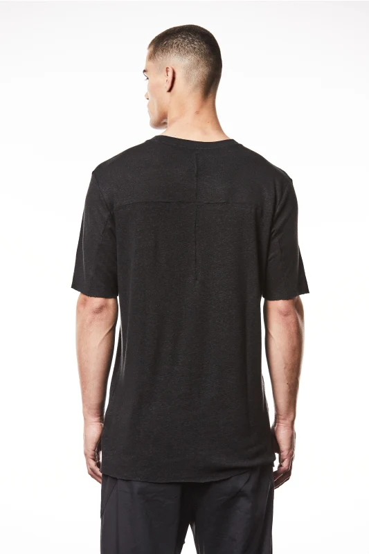 thom/krom M TS 831 Round Neck Regular Fit Tee - Black - Image 2