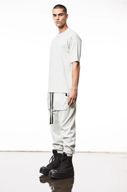 thom/krom M TS 840 Printed Round Neck Tee - Grey - Image 4