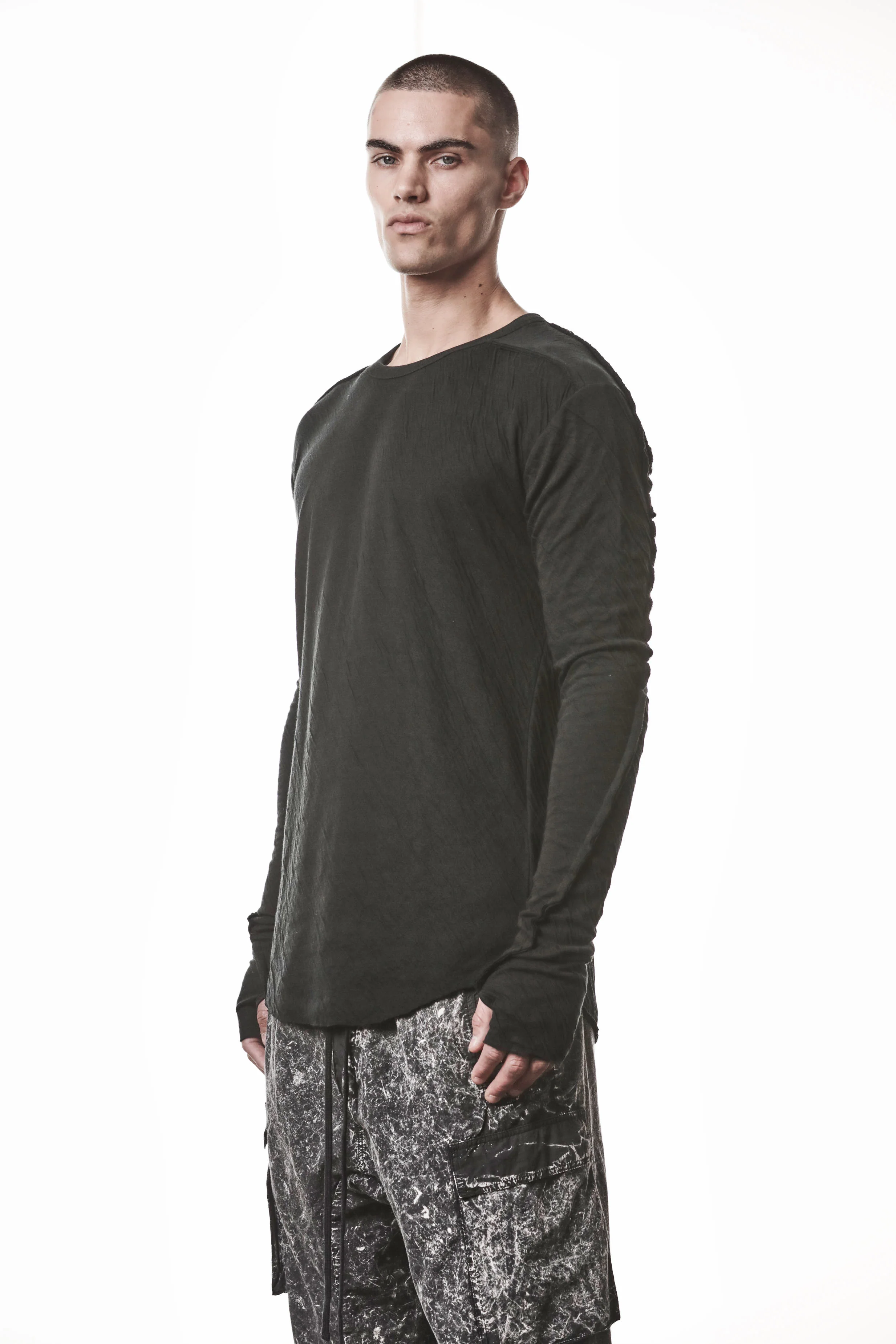 thom/krom M TS 922 Tee - Black - Image 2