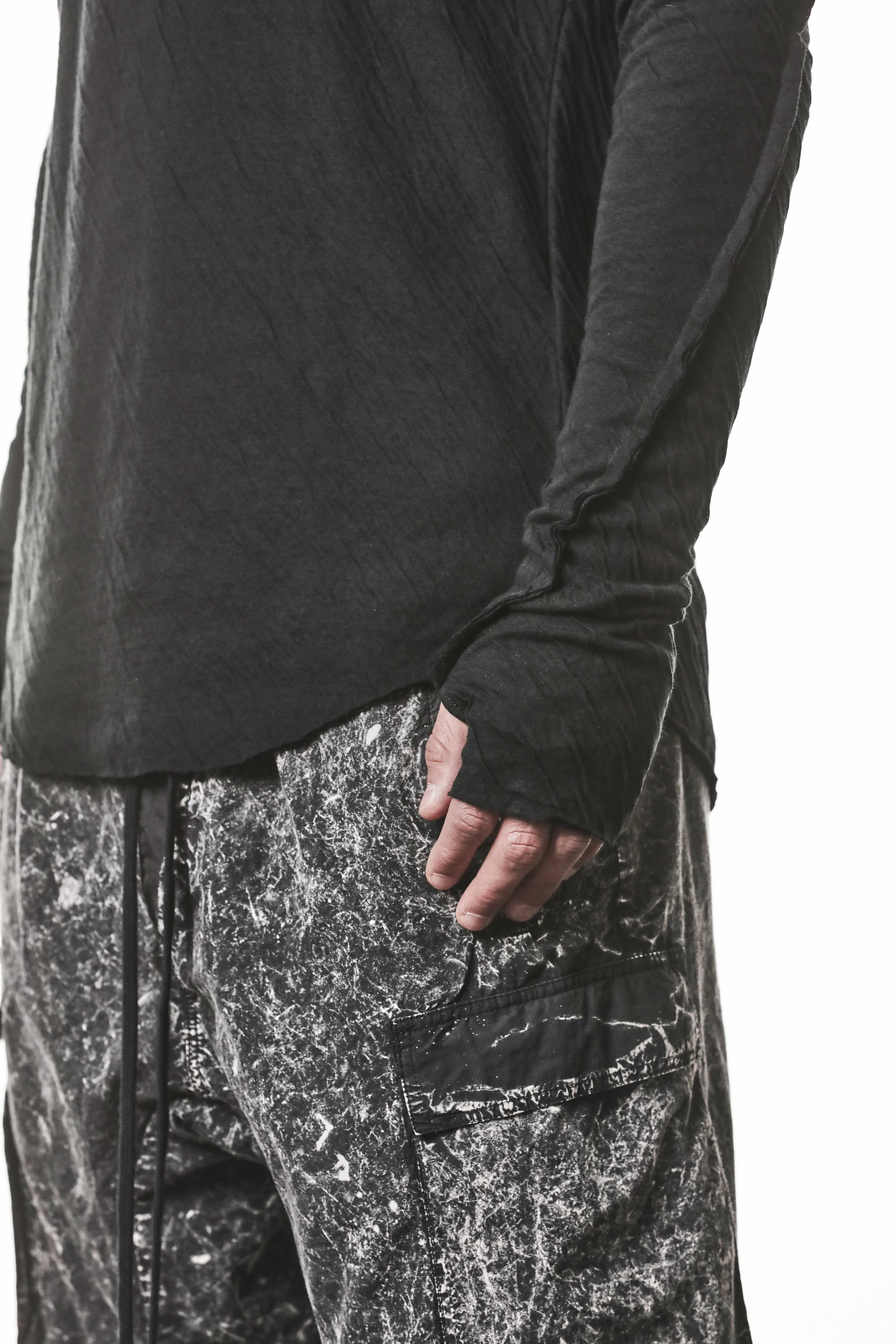 thom/krom M TS 922 Tee - Black - Image 3