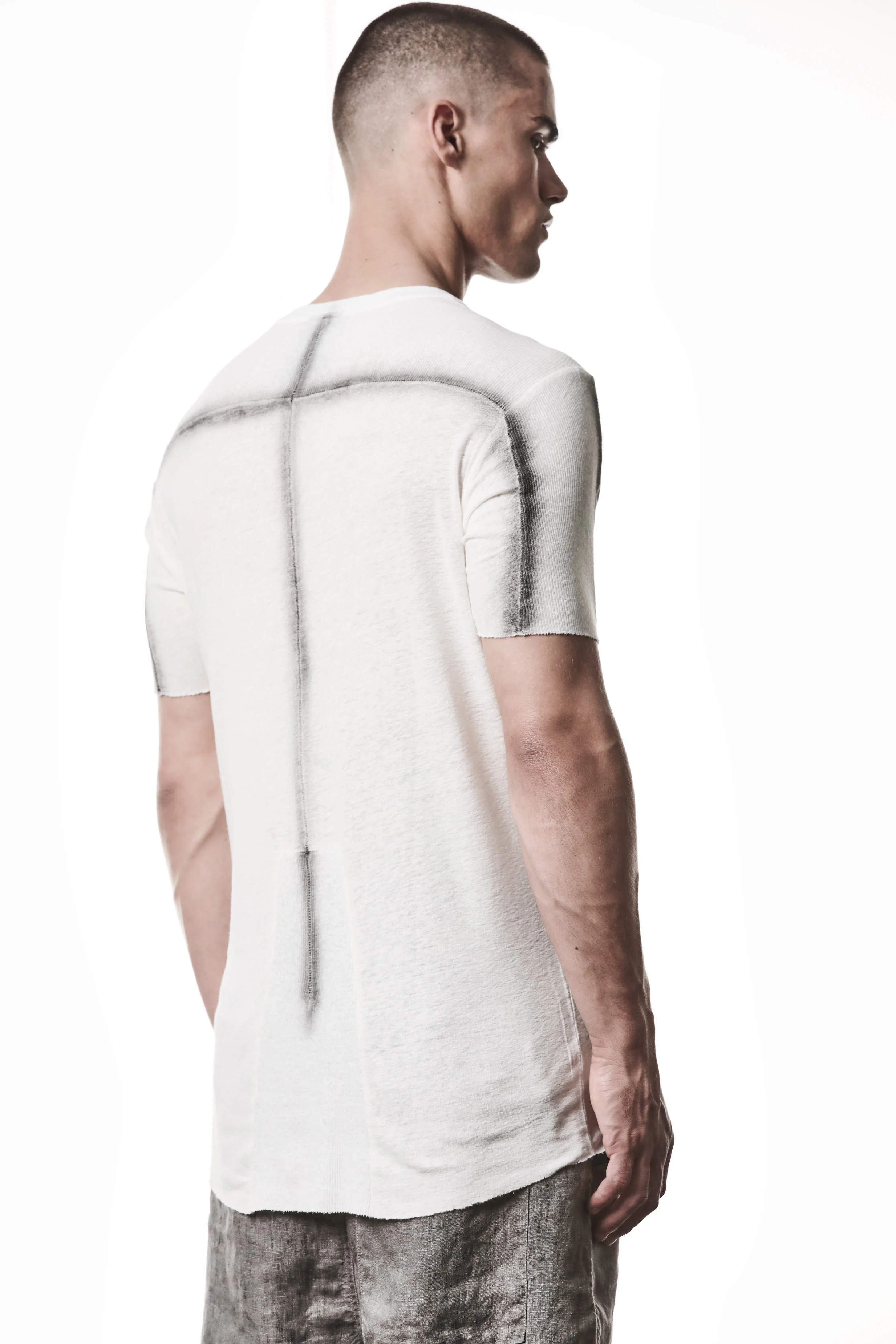 thom/krom M TS 927 Tee - Off White - Image 3