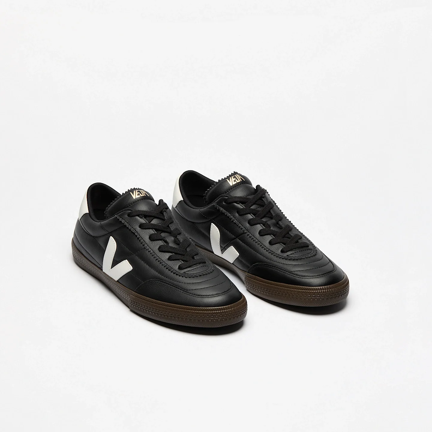 Veja Mens Panenka O.T. Leather - Black/White - Image 2