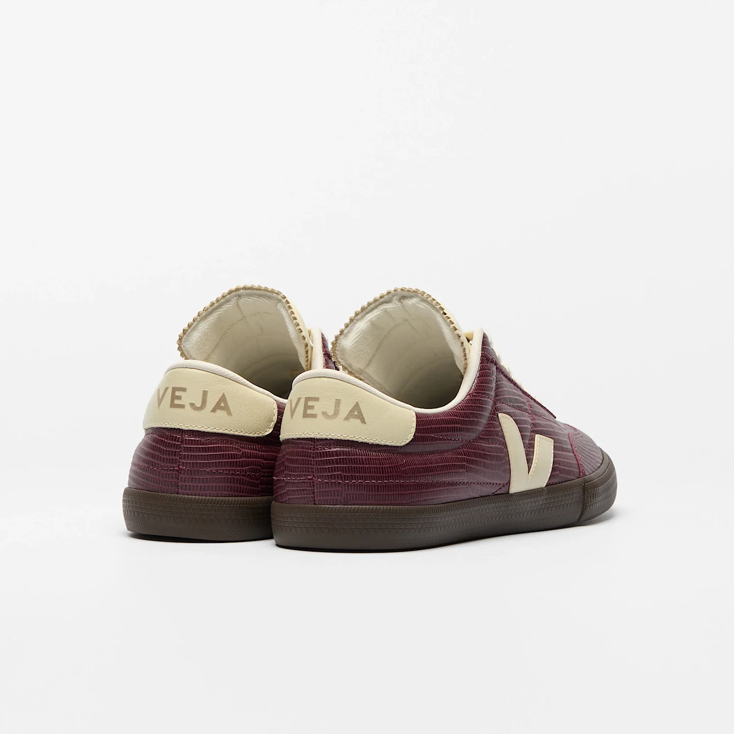 Veja Mens Panenka Dragon Leather Sneakers - Amarante - Image 3