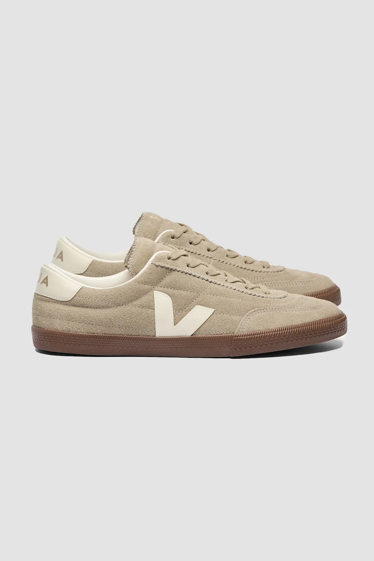 Veja Mens Panenka Suede Sneakers - Taupe/Pierre Bark
