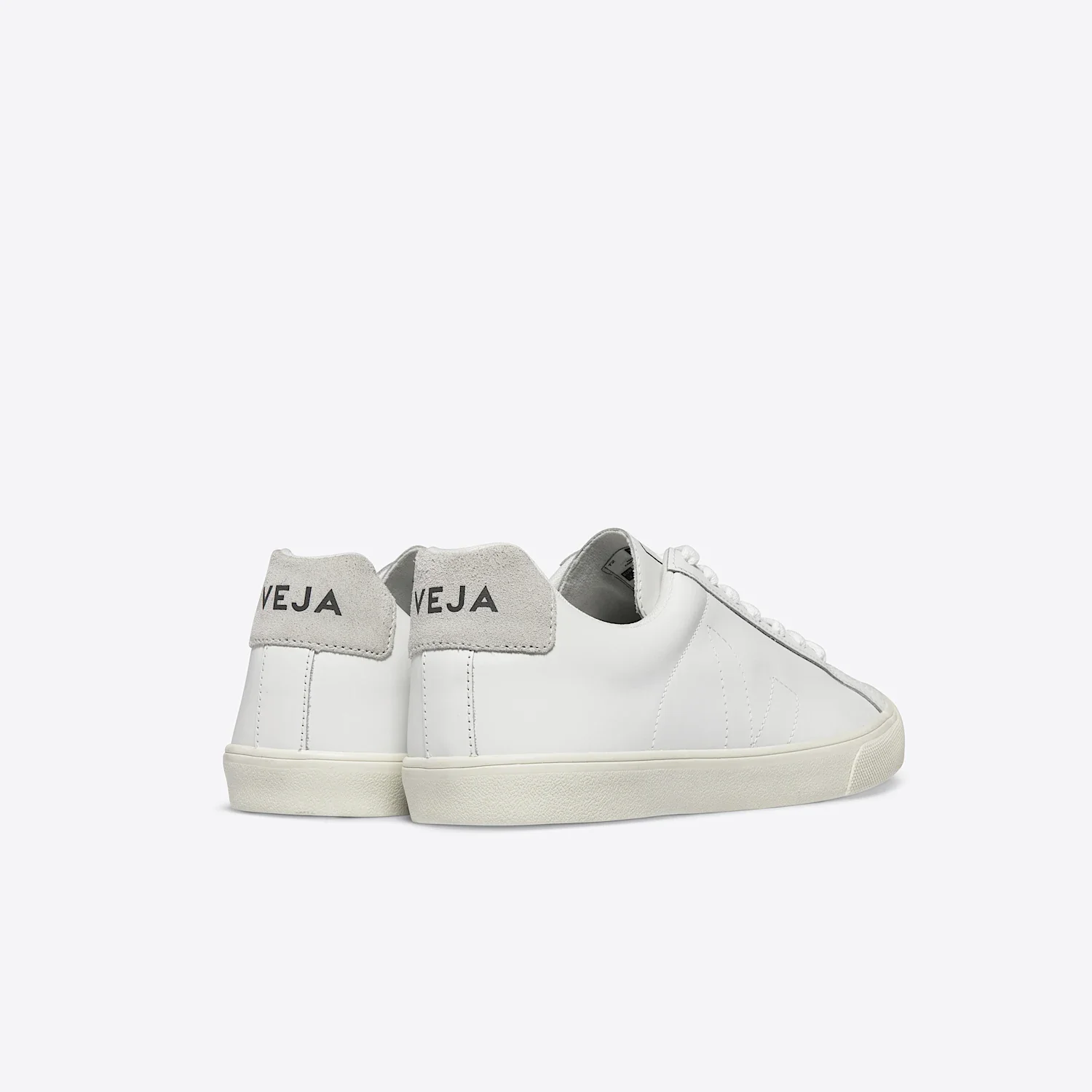 Veja Womens Esplar Leather Sneakers - White - Image 3