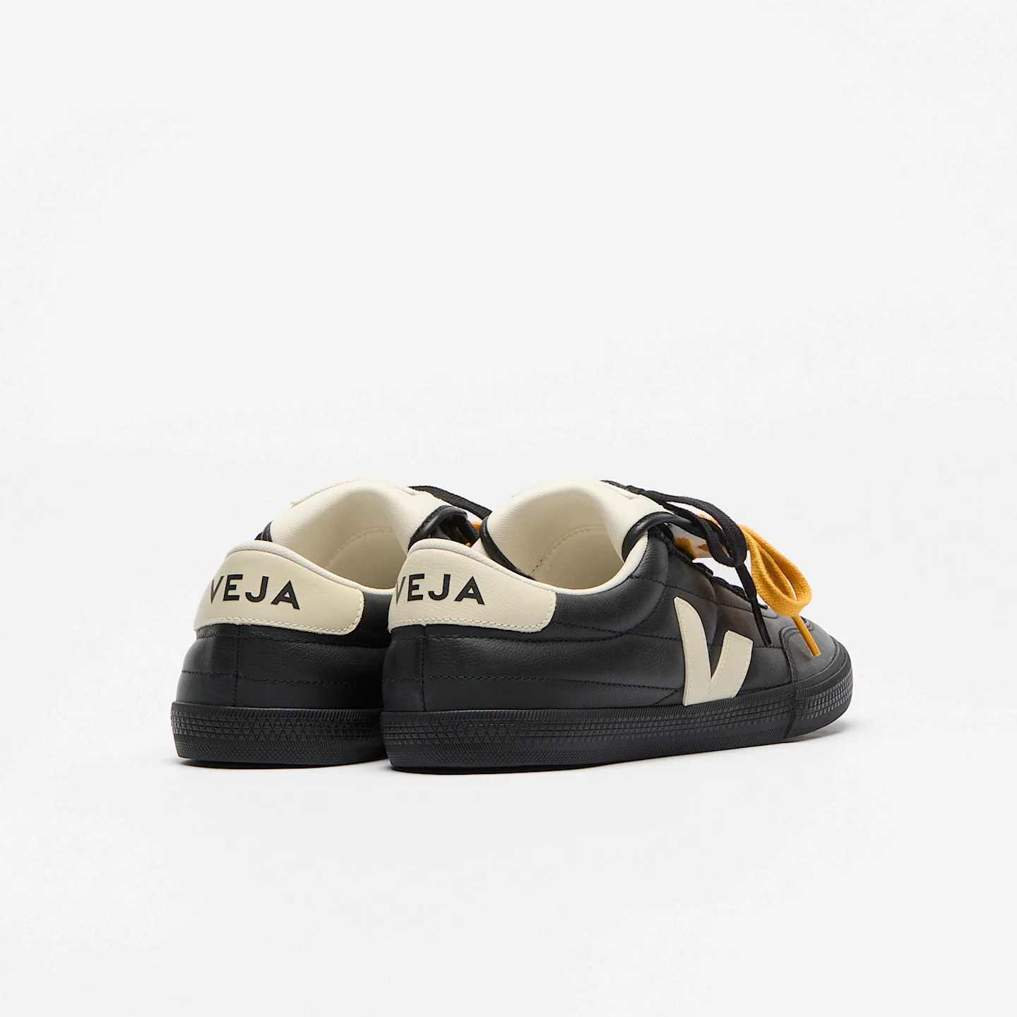 Veja Mens x Magliano Panenka Leather Sneakers - Black - Image 3