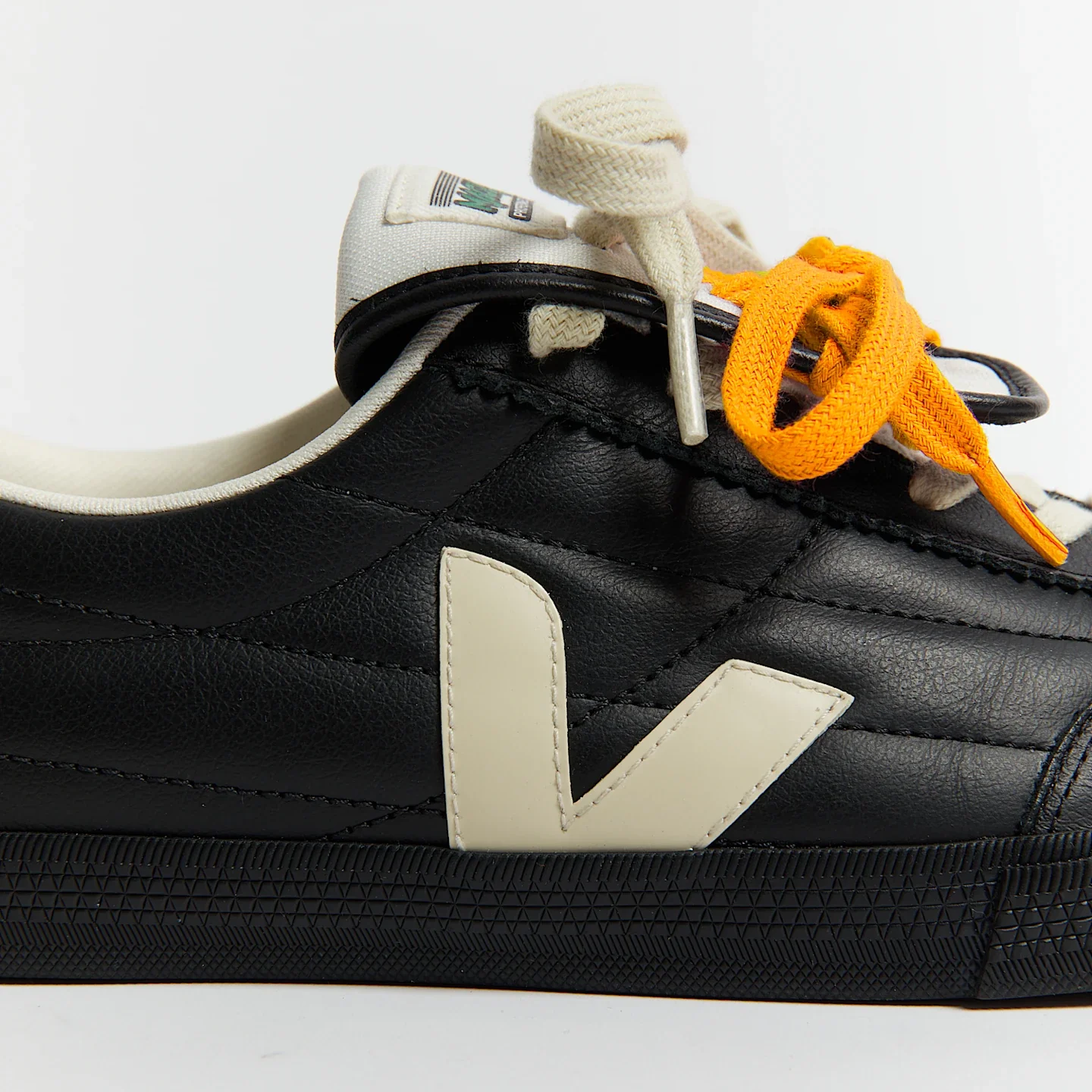 Veja Mens x Magliano Panenka Leather Sneakers - Black - Image 4