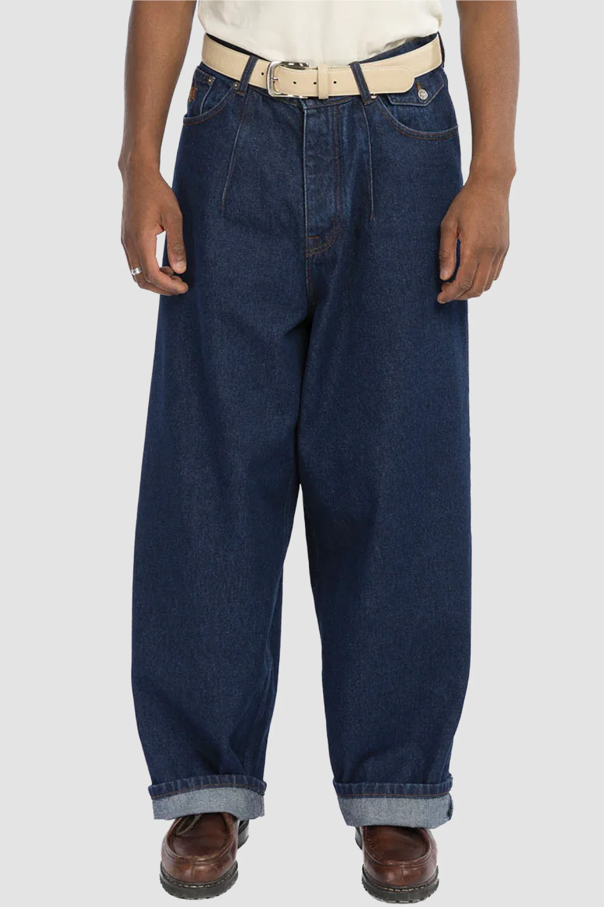 Walk in Paris Balloon Denim Pants - Blue