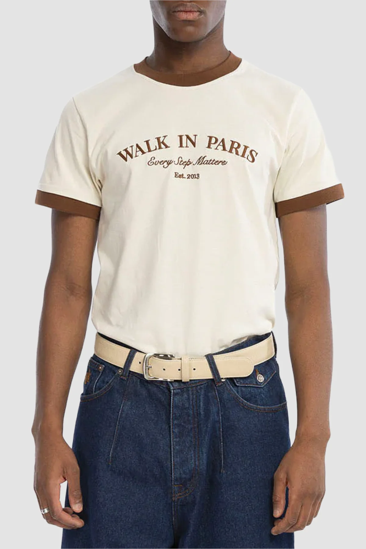 Walk in Paris Every Step Matters Tee - Beige