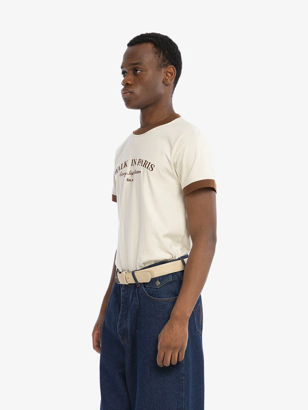 Walk in Paris Every Step Matters Tee - Beige - Image 2
