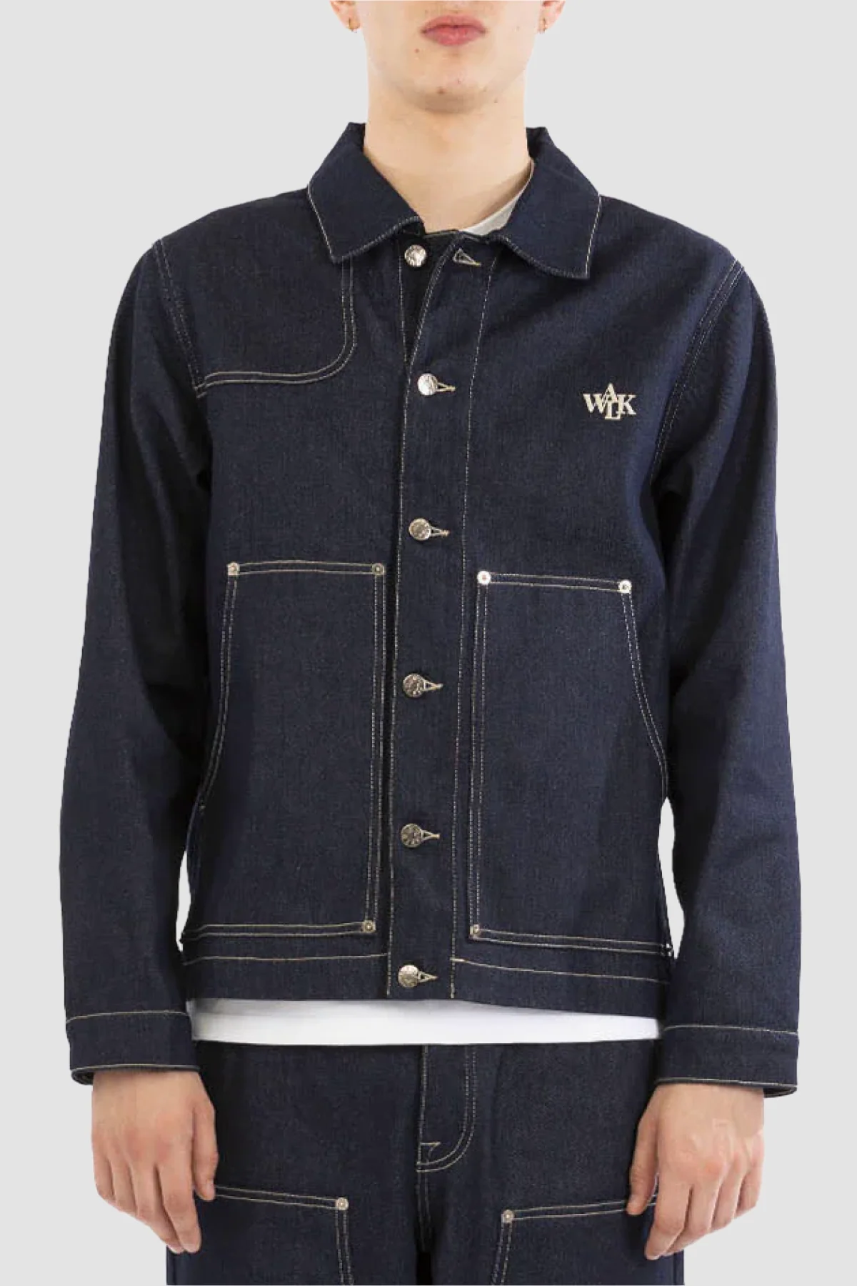 Walk in Paris Indigo Carpenter Jacket - Blue