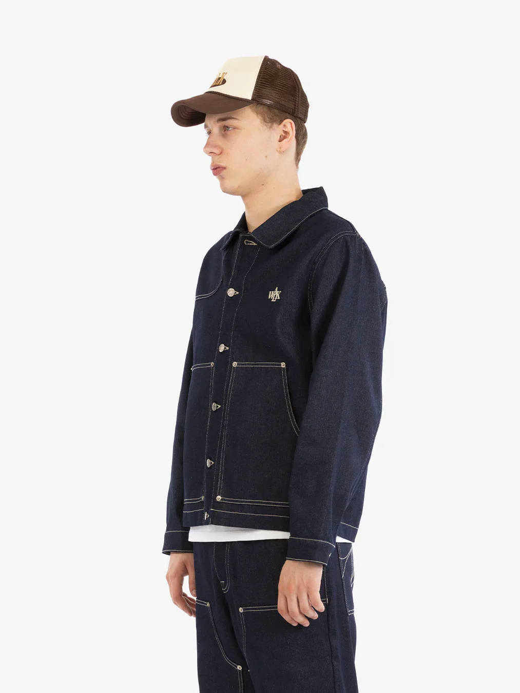 Walk in Paris Indigo Carpenter Jacket - Blue - Image 2