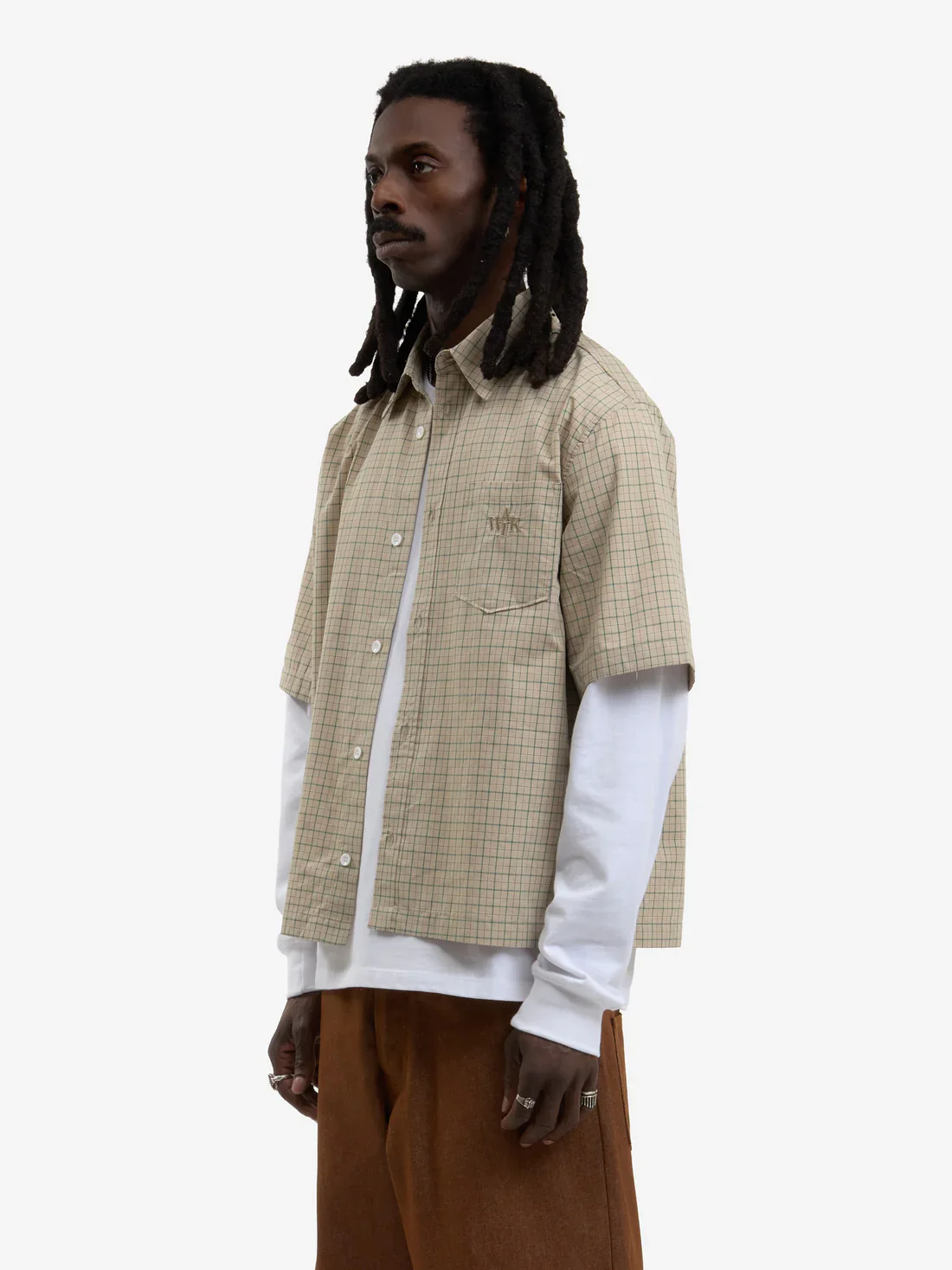 Walk in Paris Short Sleeve Shirt - Beige - Image 2