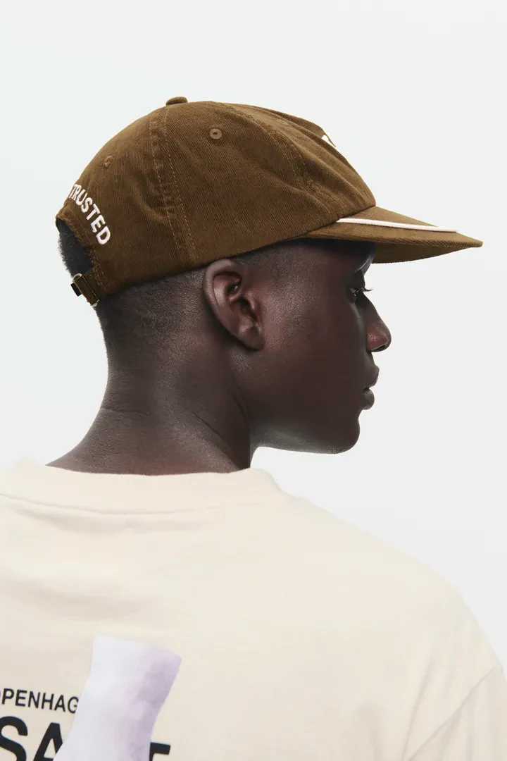 WOOD WOOD Bob CS Cordoroy Cap - Brown - Image 2