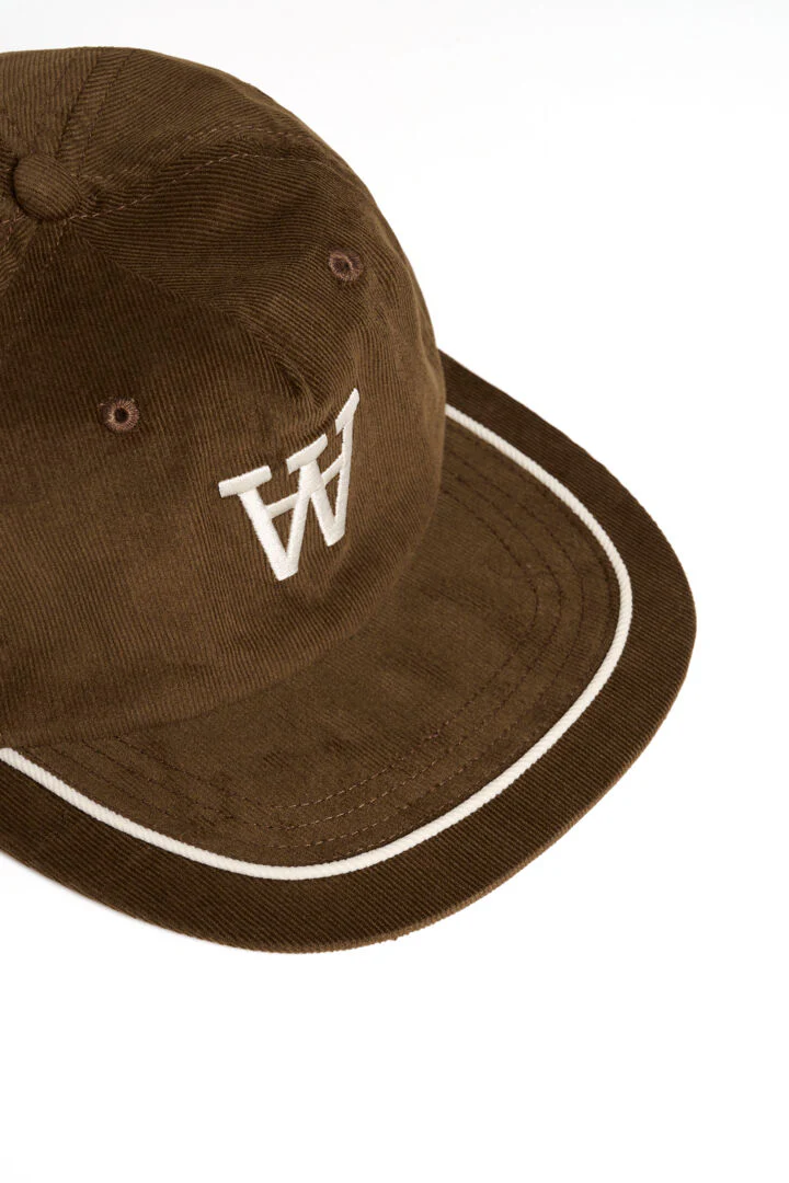 WOOD WOOD Bob CS Cordoroy Cap - Brown - Image 4