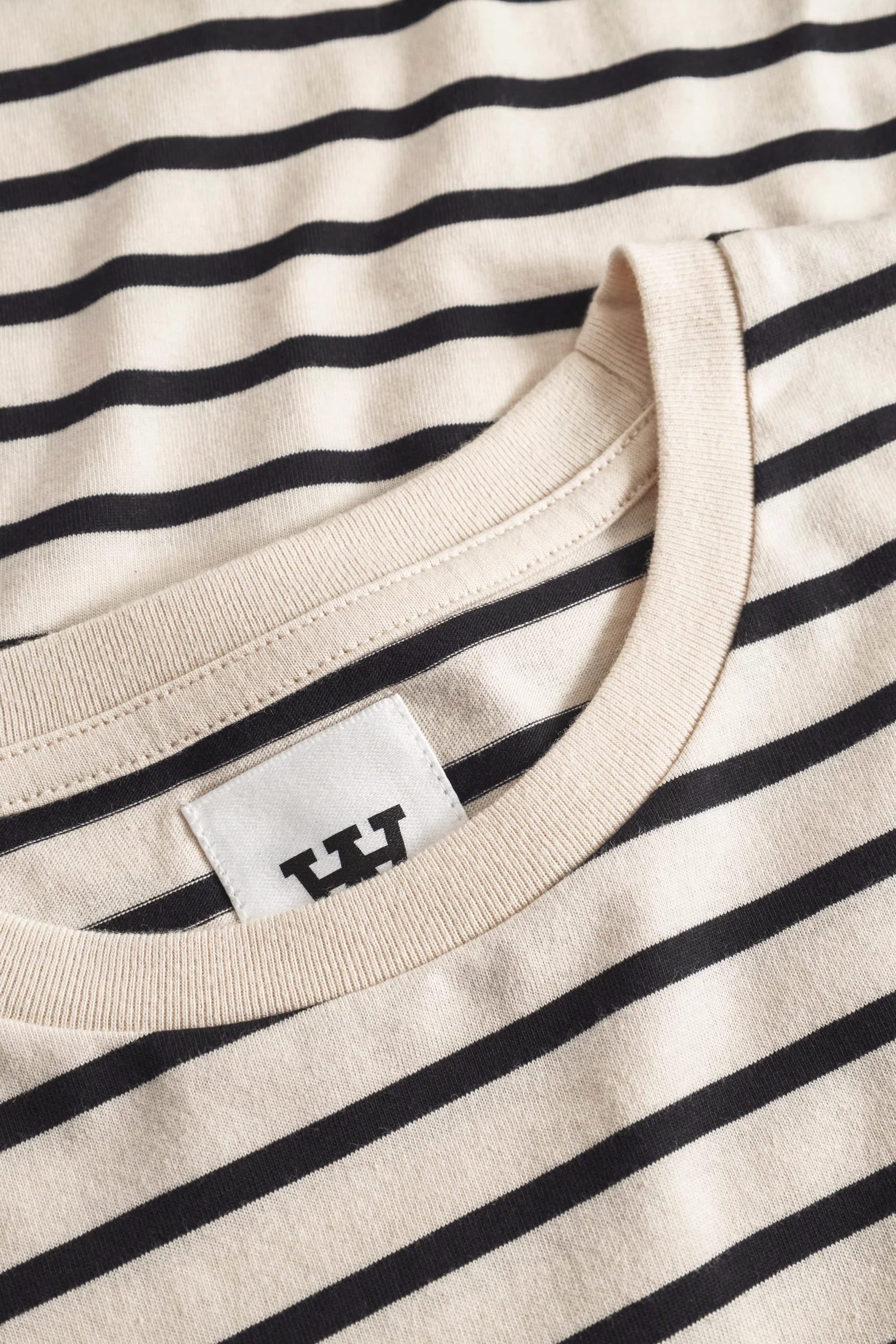 WOOD WOOD WWAce Stripe Tee - Black Beauty - Image 4
