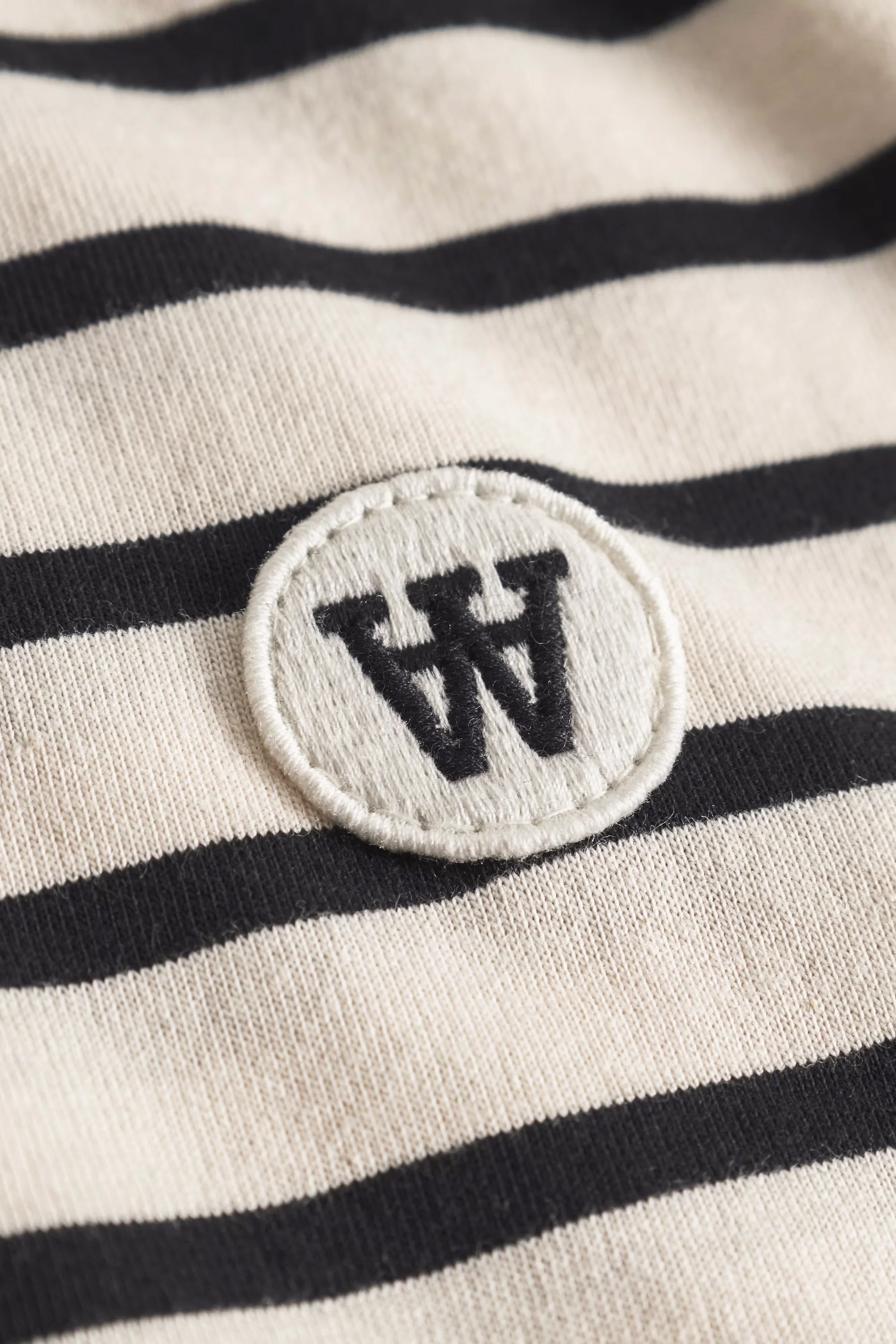 WOOD WOOD WWAce Stripe Tee - Black Beauty - Image 6
