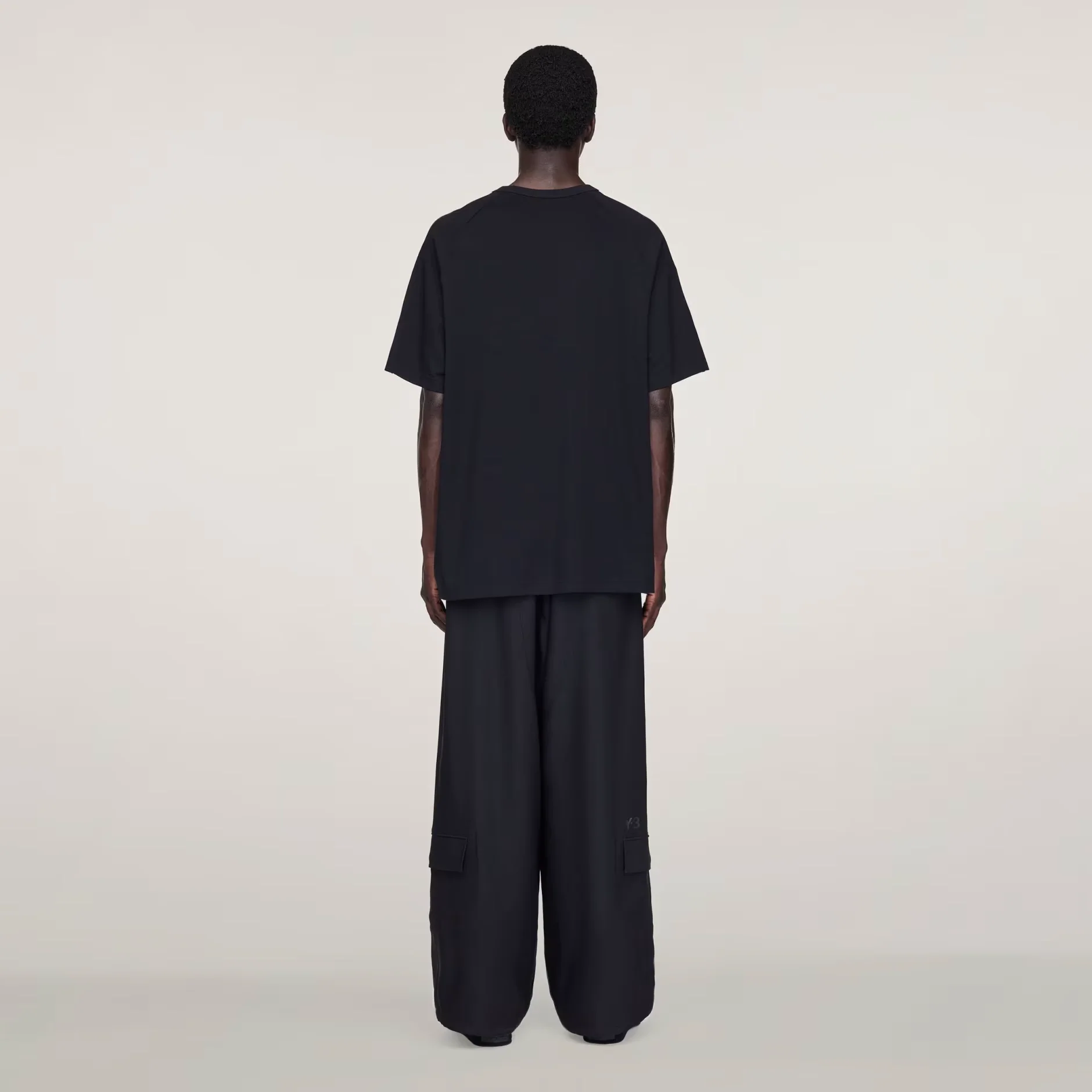 Y-3 3-Stripes S/S Tee - Black - Image 3