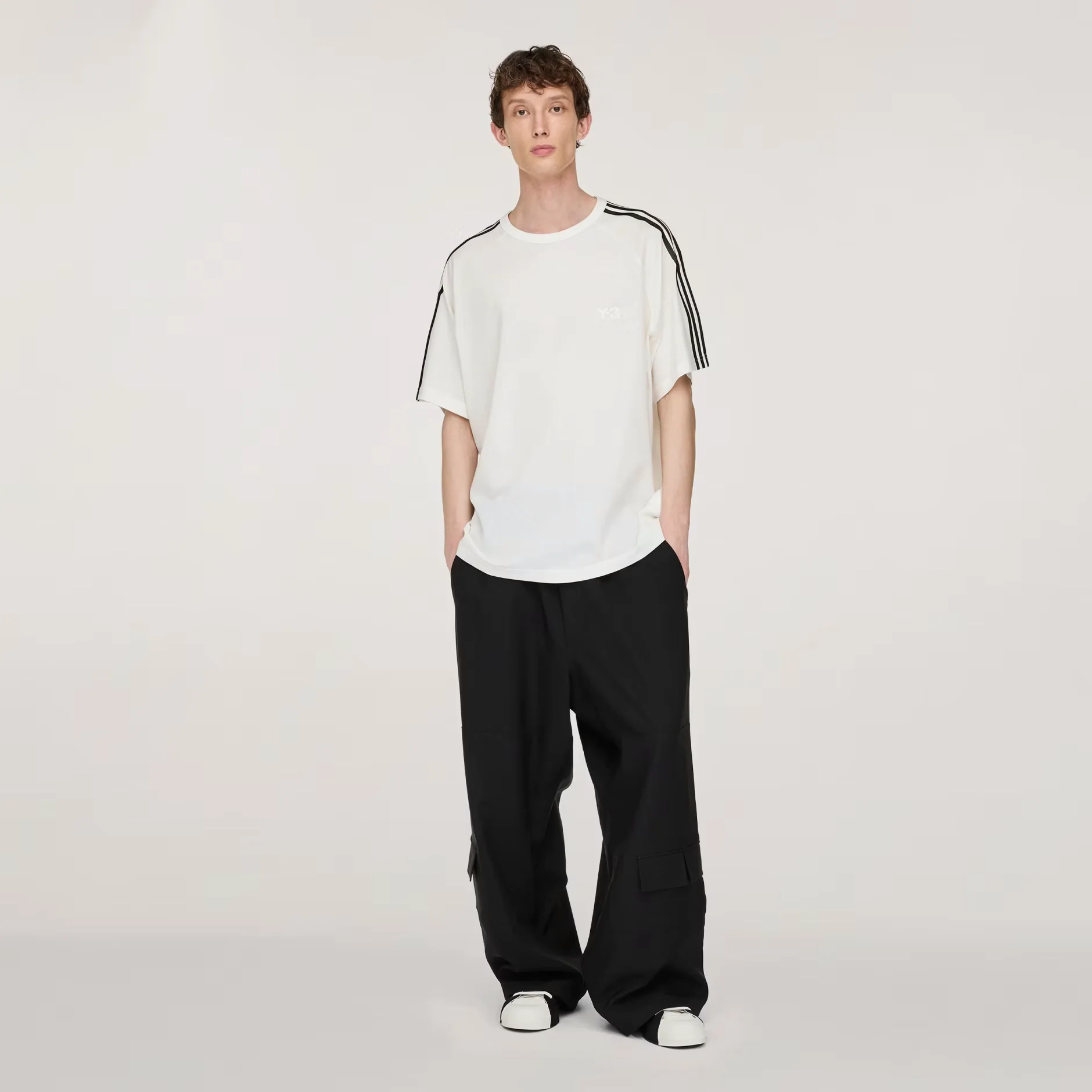Y-3 3-Stripes S/S - White - Image 4